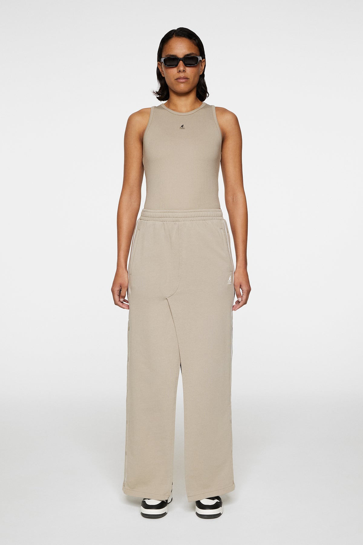 Lisa Sweat Skirt in Vintage Khaki by J.Lindeberg