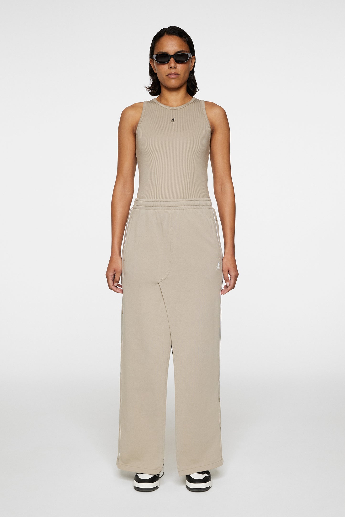 Lisa Sweat Skirt in Vintage Khaki by J.Lindeberg