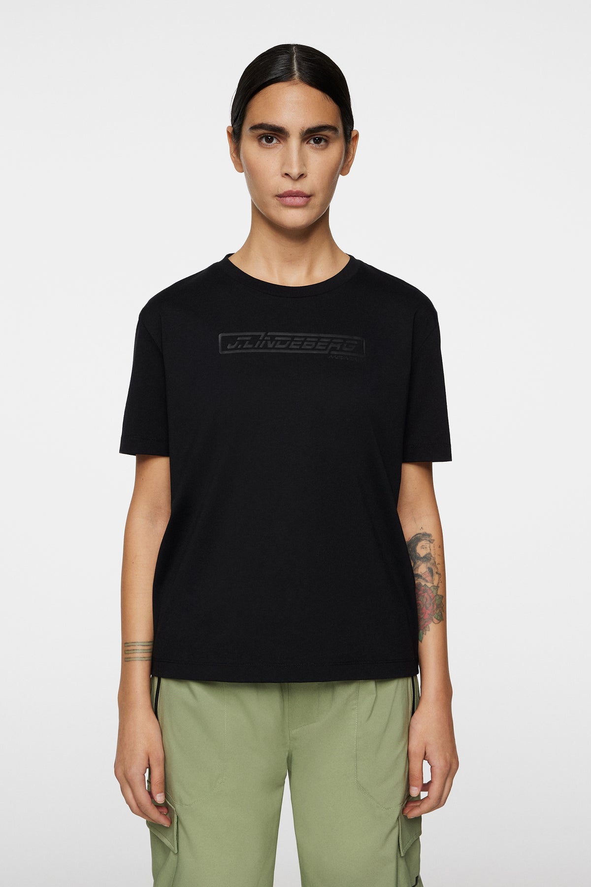 Laurel T-shirt in Black by J.Lindeberg