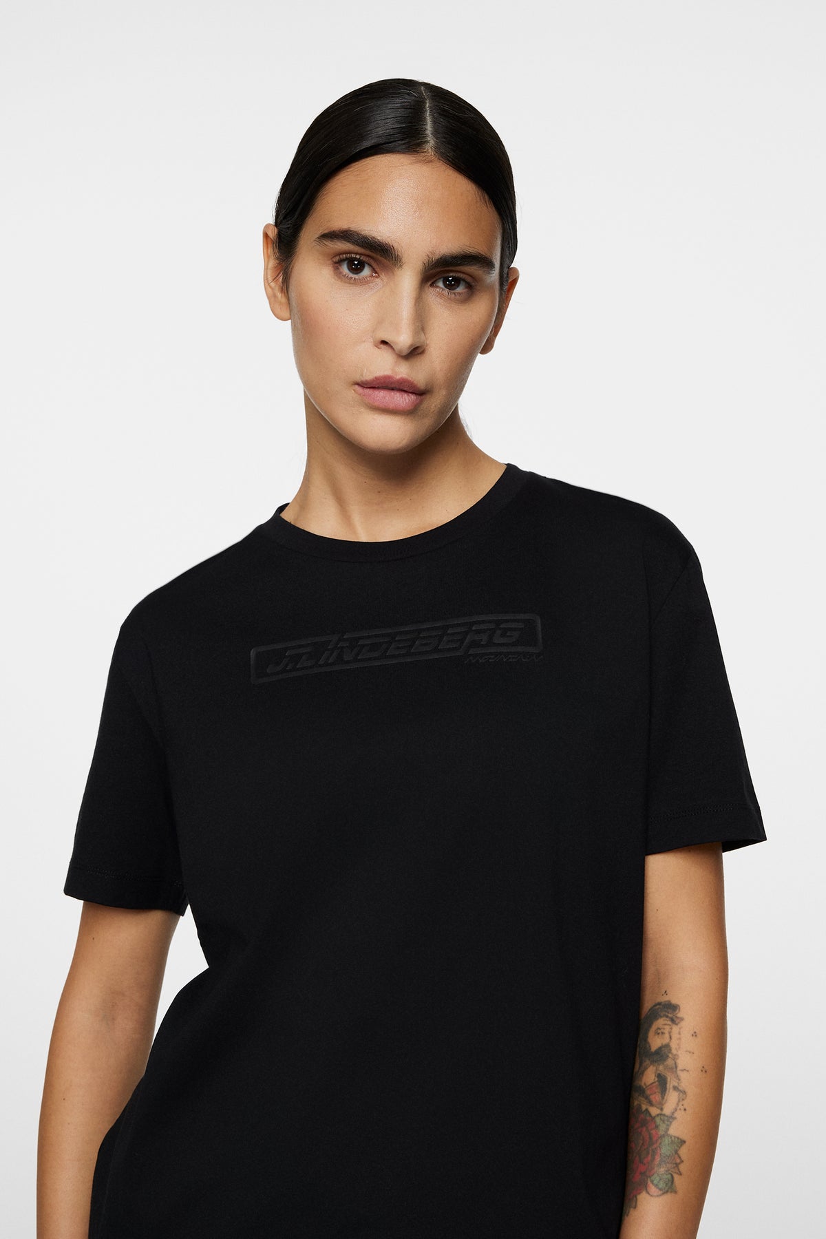 Laurel T-shirt in Black by J.Lindeberg