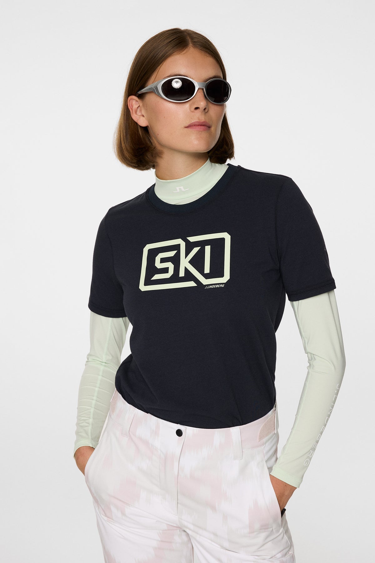 Malia T-shirt in JL Navy by J.Lindeberg