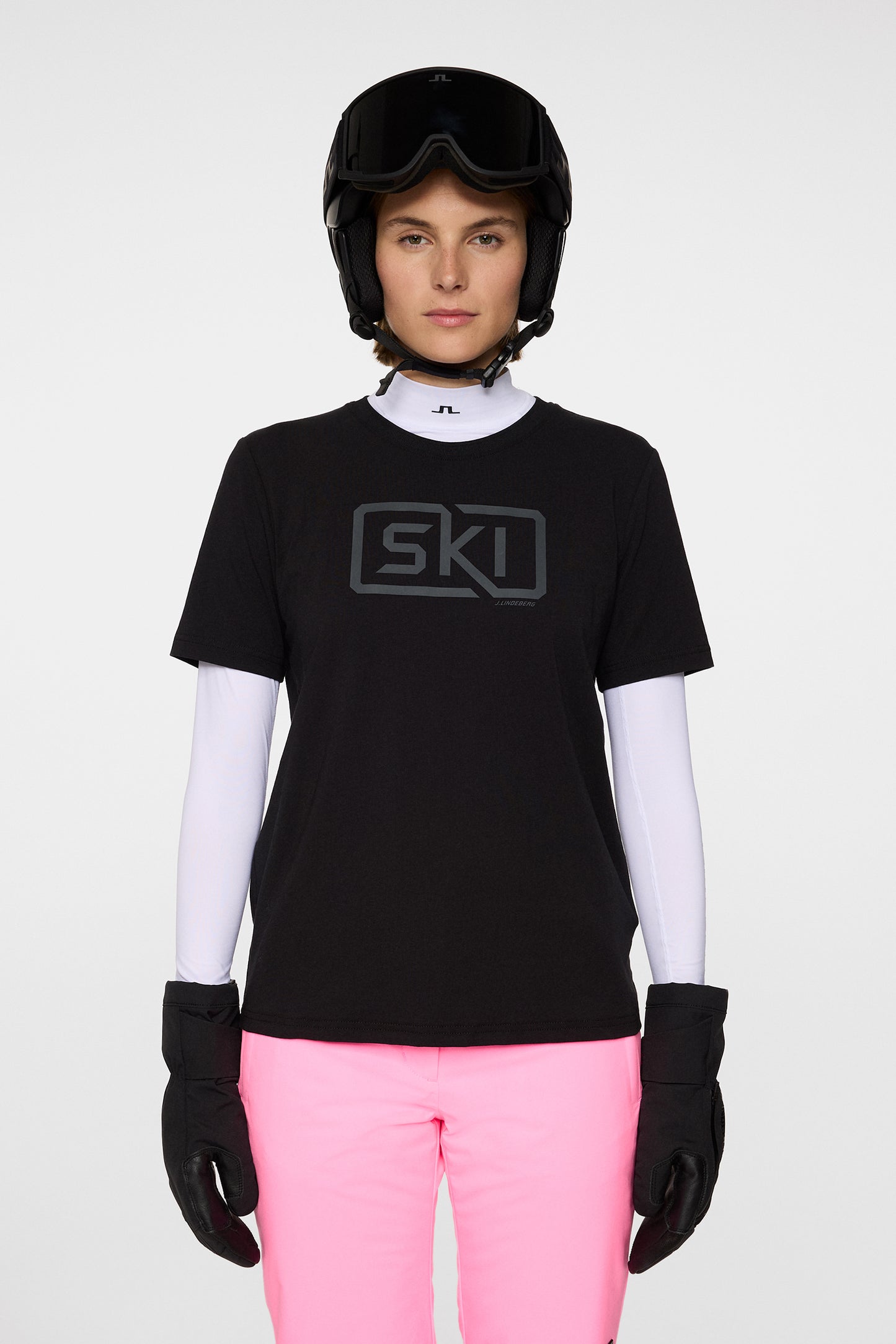 Malia T-shirt in Black by J.Lindeberg