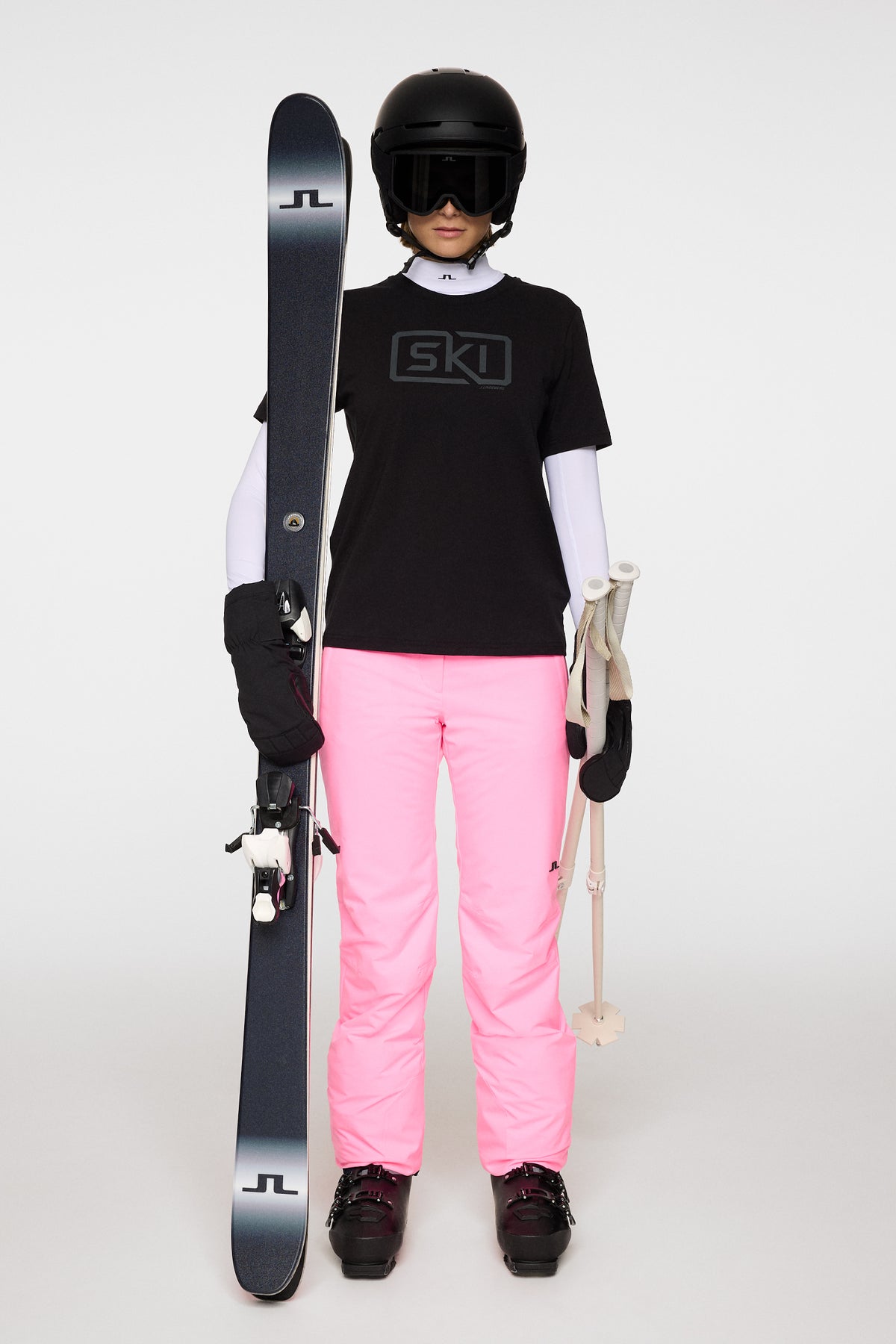 Malia T-shirt in Black by J.Lindeberg