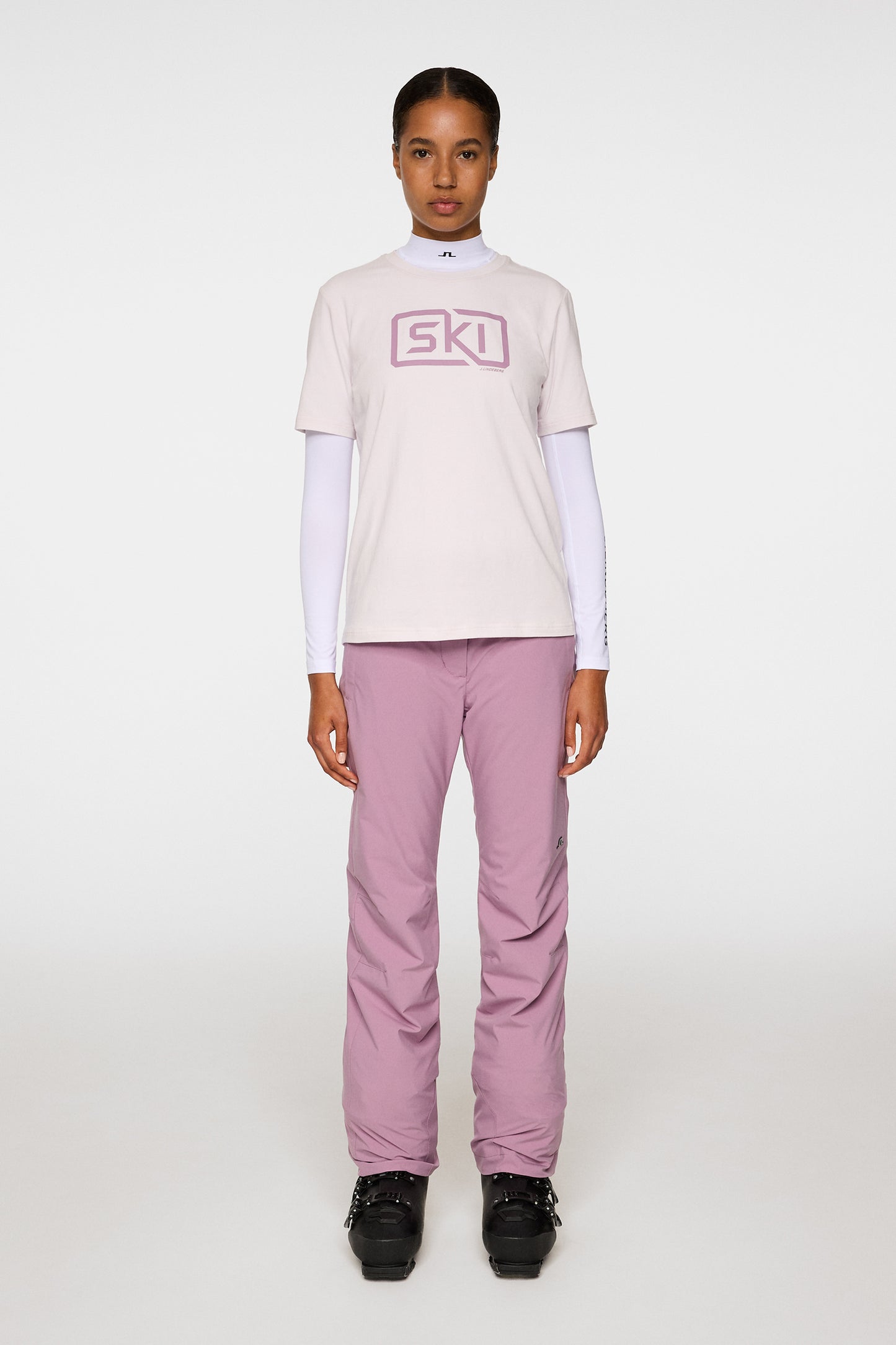 Malia T-shirt in Grey Lilac by J.Lindeberg