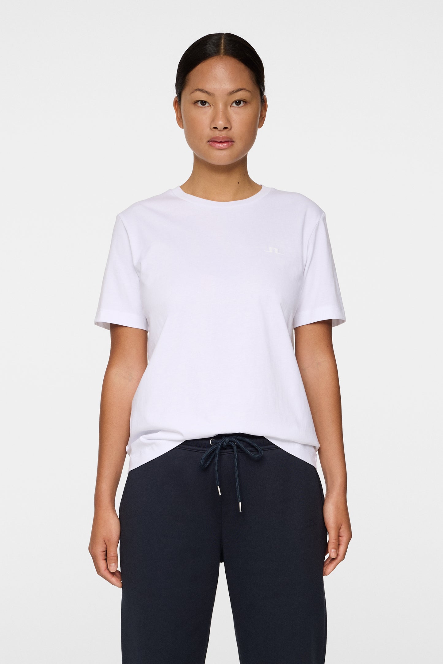 W Alpha T-shirt in White by J.Lindeberg