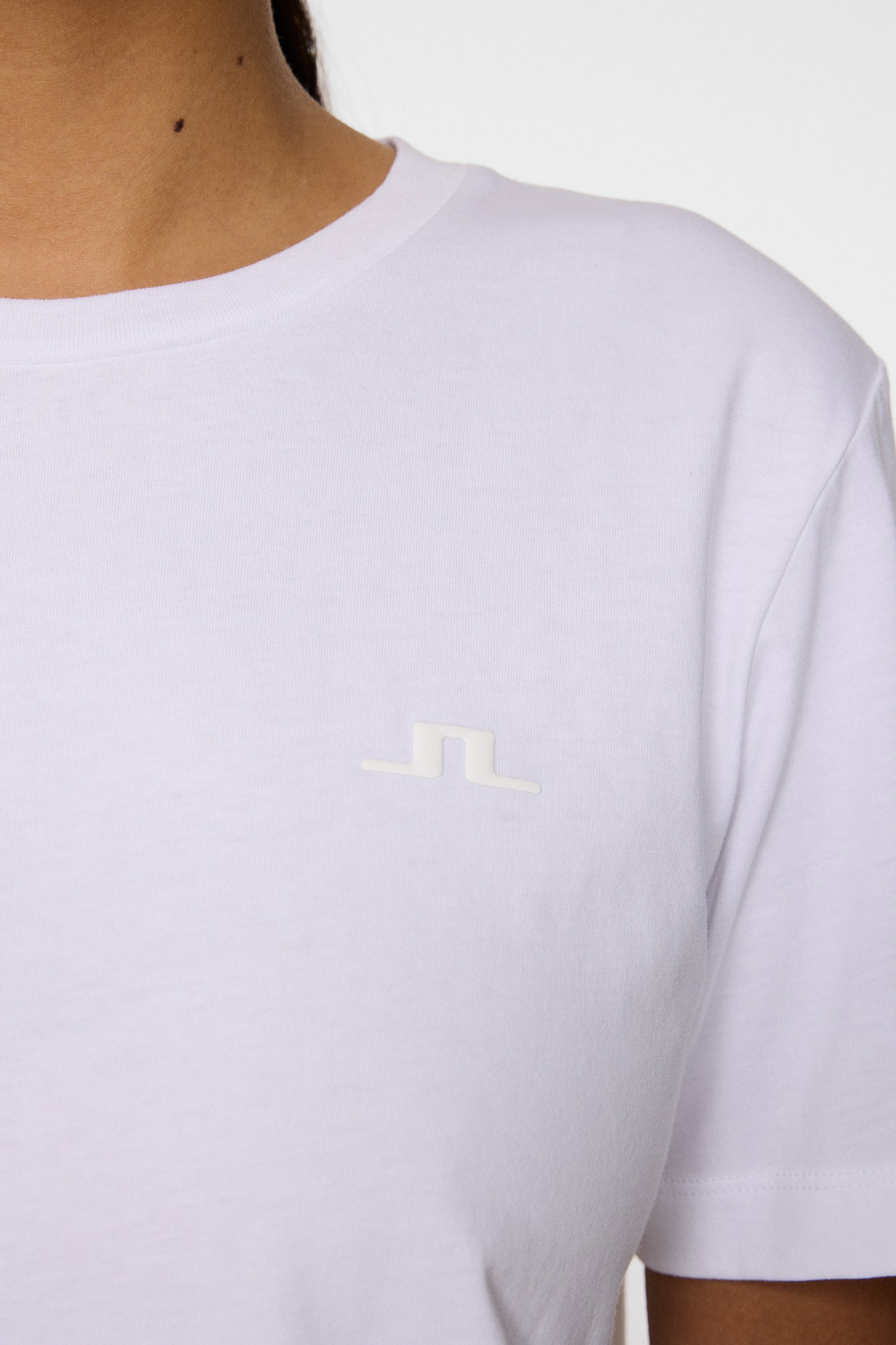 W Alpha T-shirt in White by J.Lindeberg