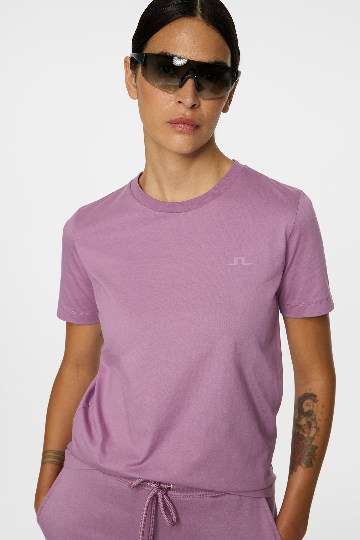 W Alpha T-shirt in Very Grape by J.Lindeberg