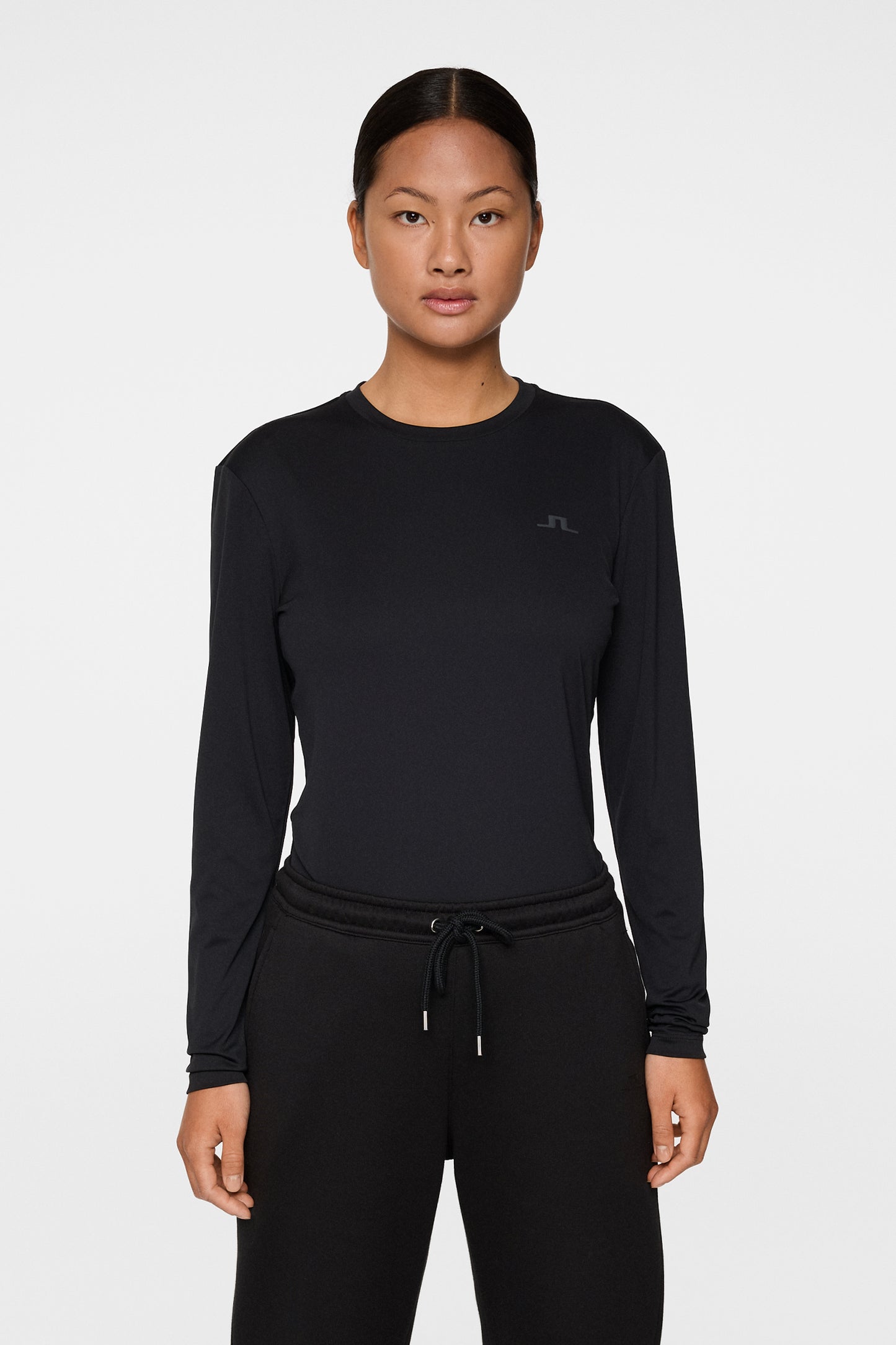 Ada LS T-shirt in Black by J.Lindeberg