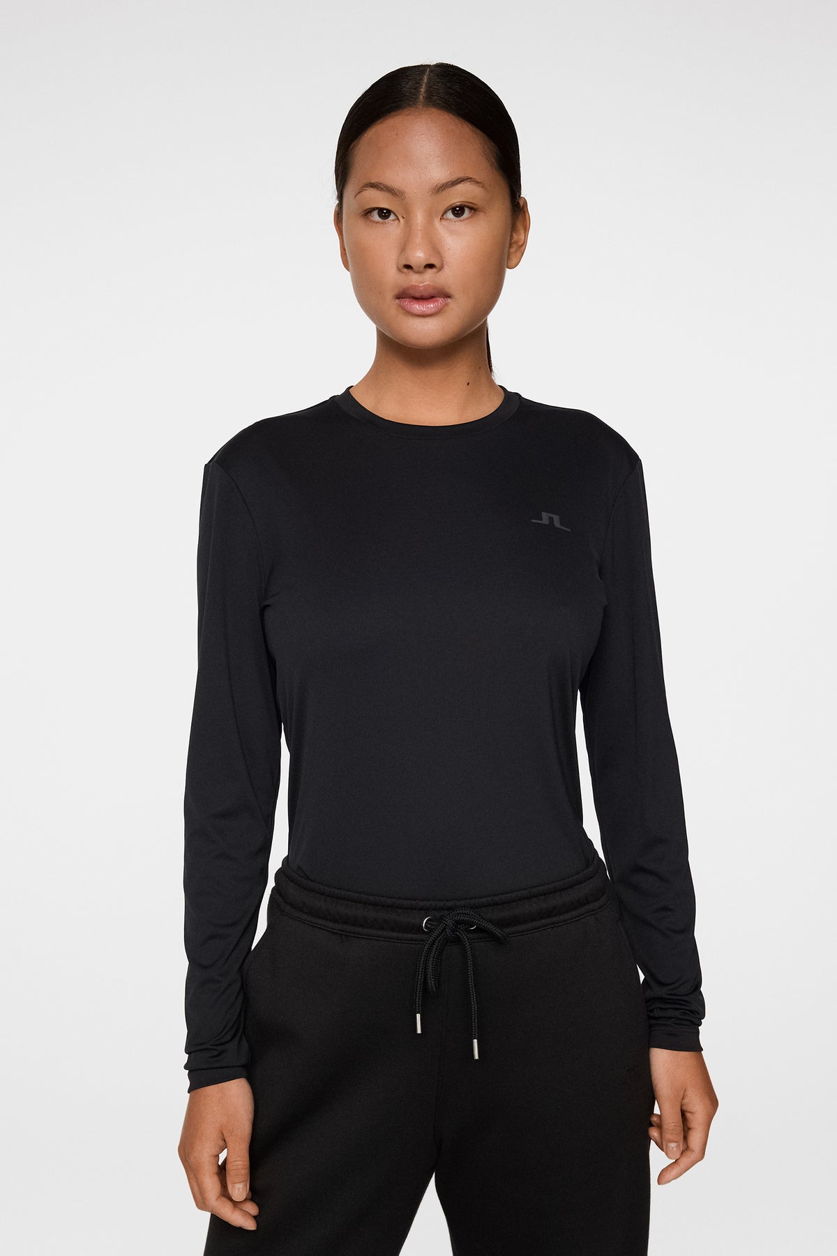 Ada LS T-shirt in Black by J.Lindeberg