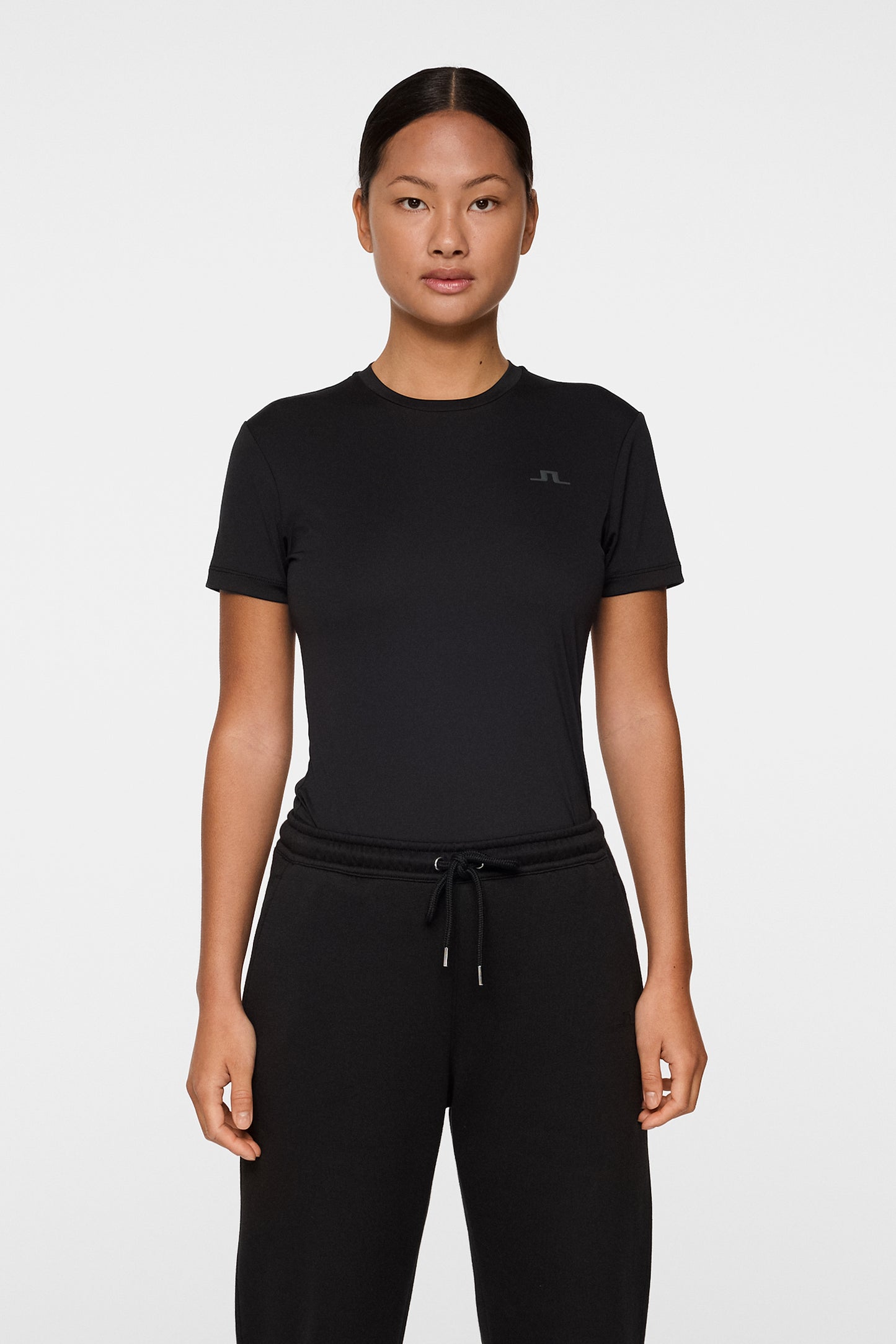 Ada T-shirt in Black by J.Lindeberg