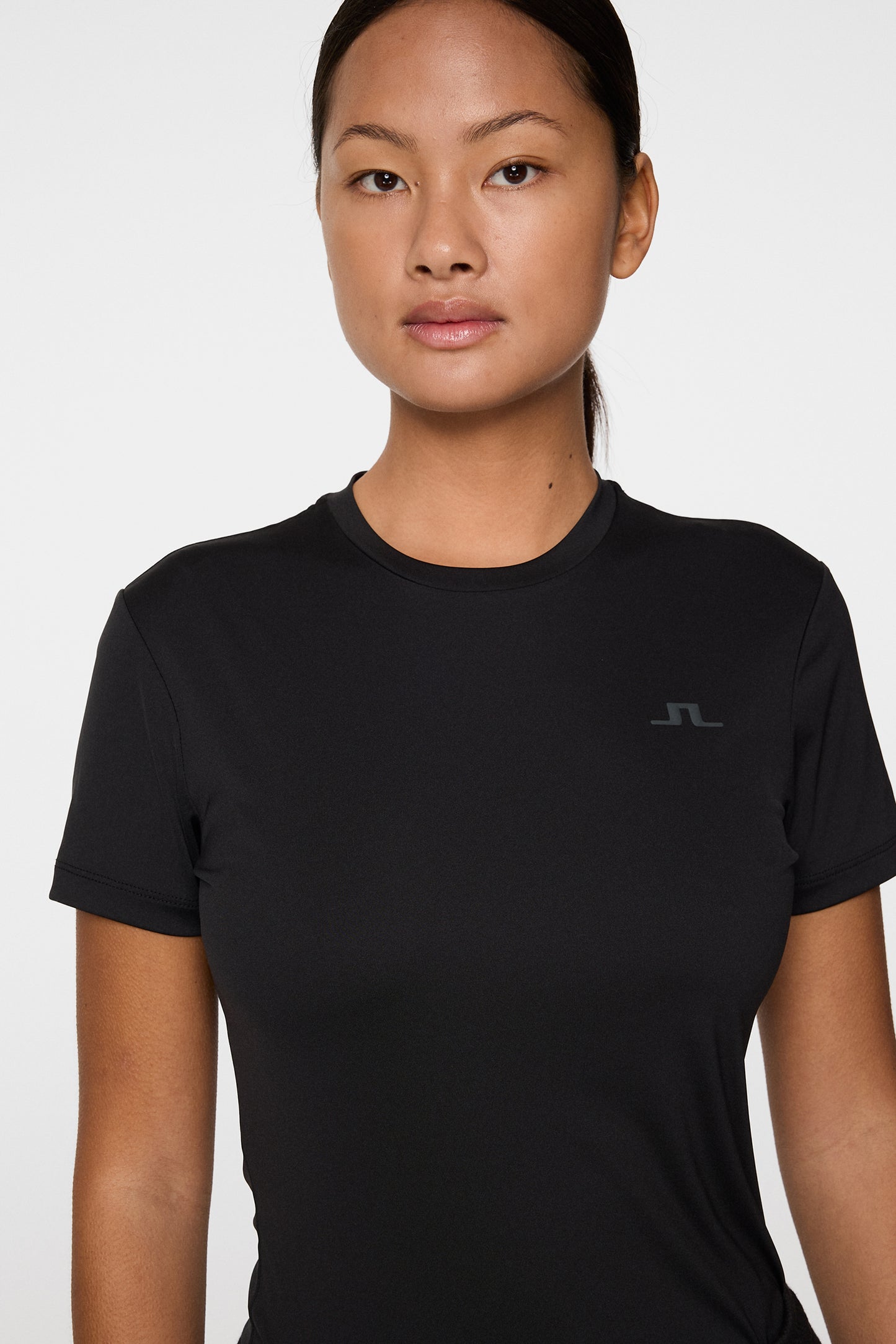 Ada T-shirt in Black by J.Lindeberg