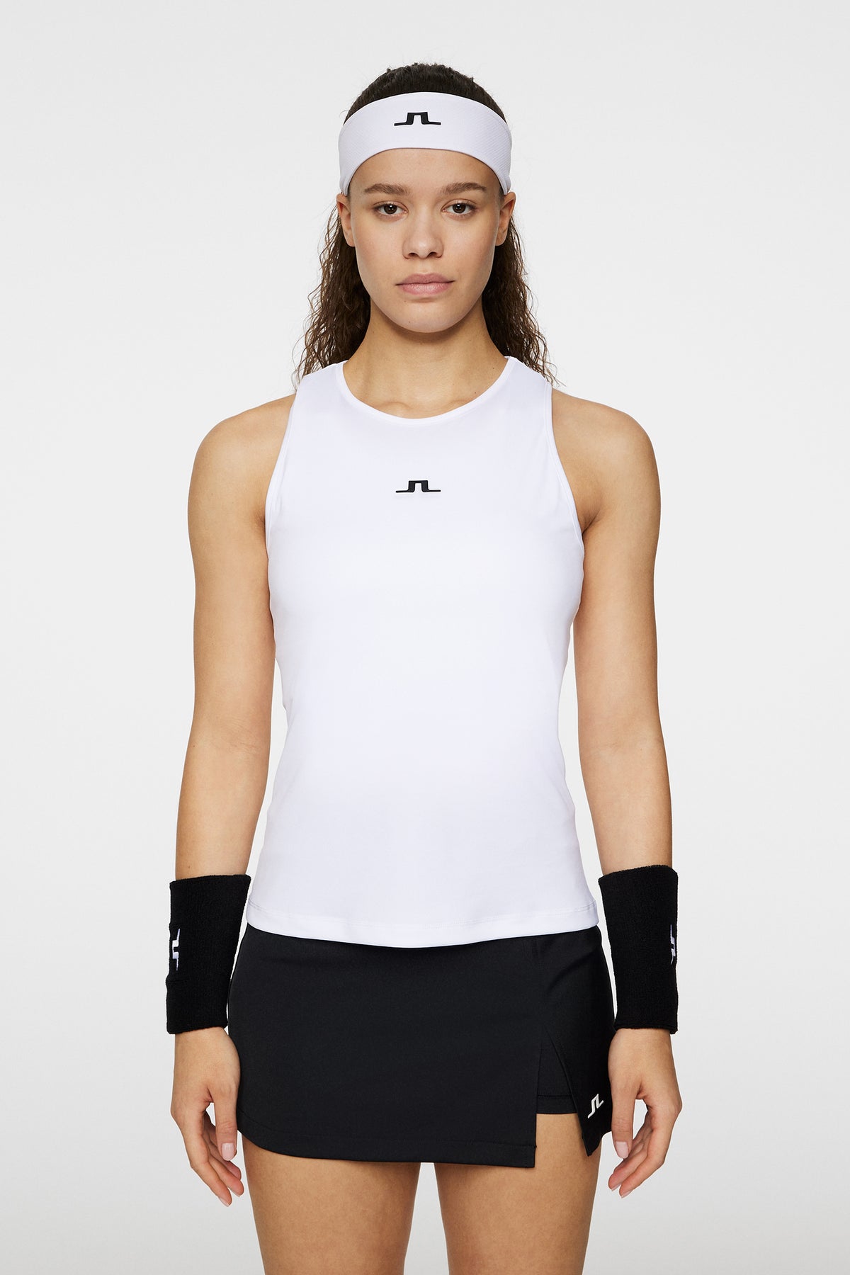 Delia Tank Top in White by J.Lindeberg