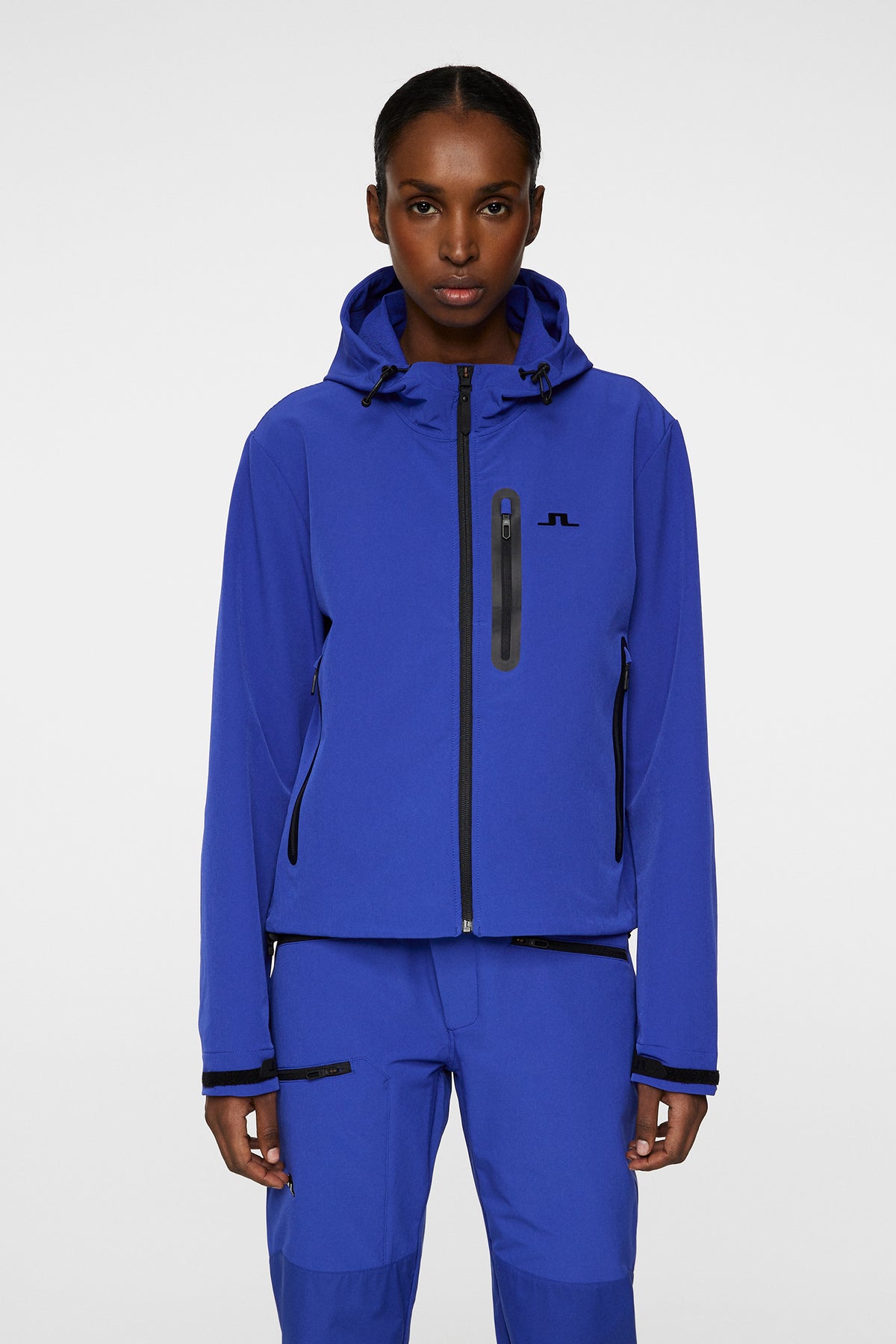 Camila Cropped Softshell Jkt in Clematis Blue by J.Lindeberg