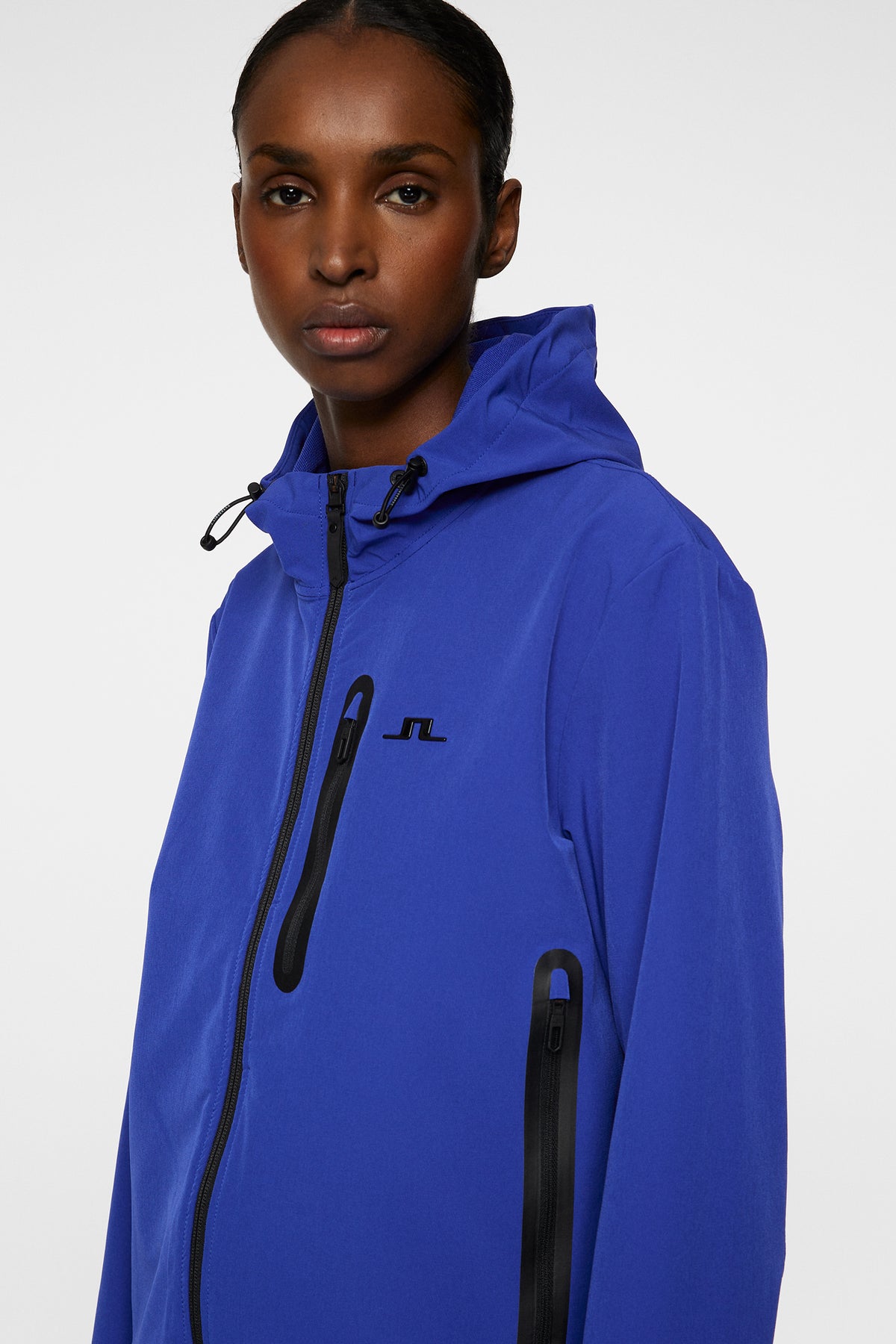 Camila Cropped Softshell Jkt in Clematis Blue by J.Lindeberg