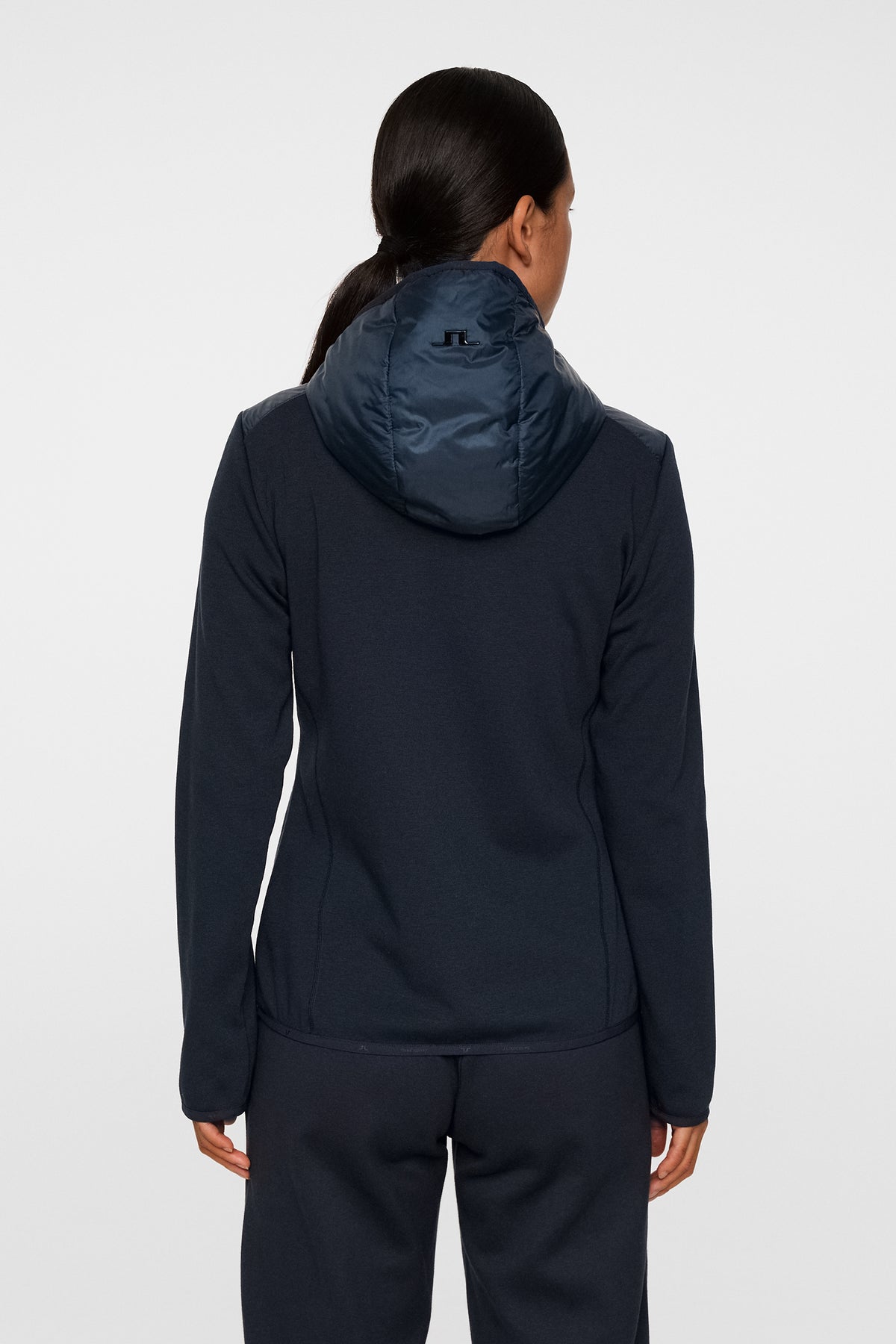Gemma Hybrid Hood in JL Navy by J.Lindeberg