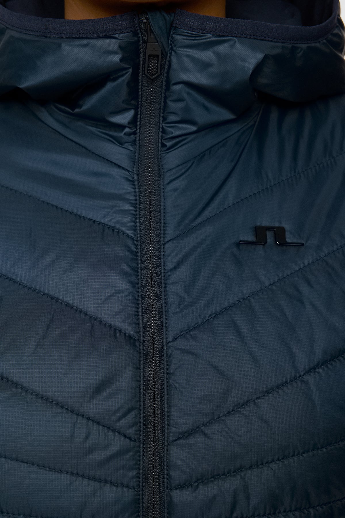 Gemma Hybrid Hood in JL Navy by J.Lindeberg