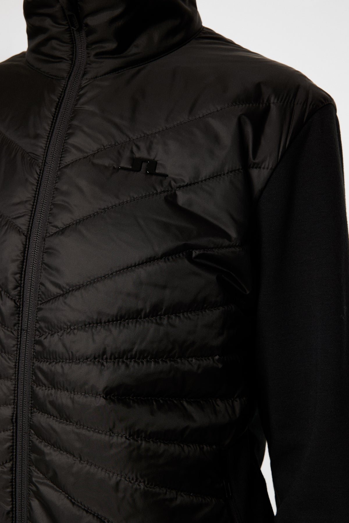 Gemma Hybrid Jacket in Black by J.Lindeberg