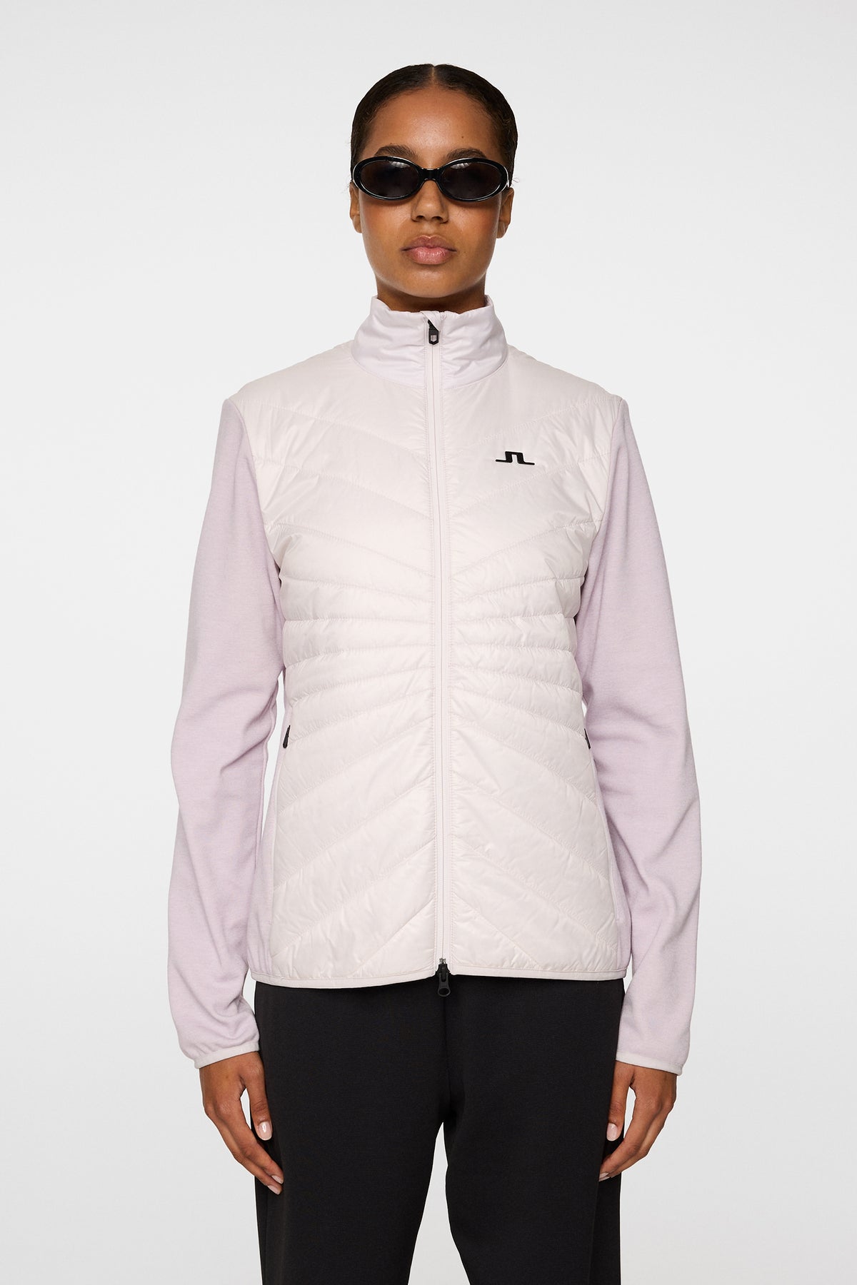 Gemma Hybrid Jacket in Grey Lilac by J.Lindeberg