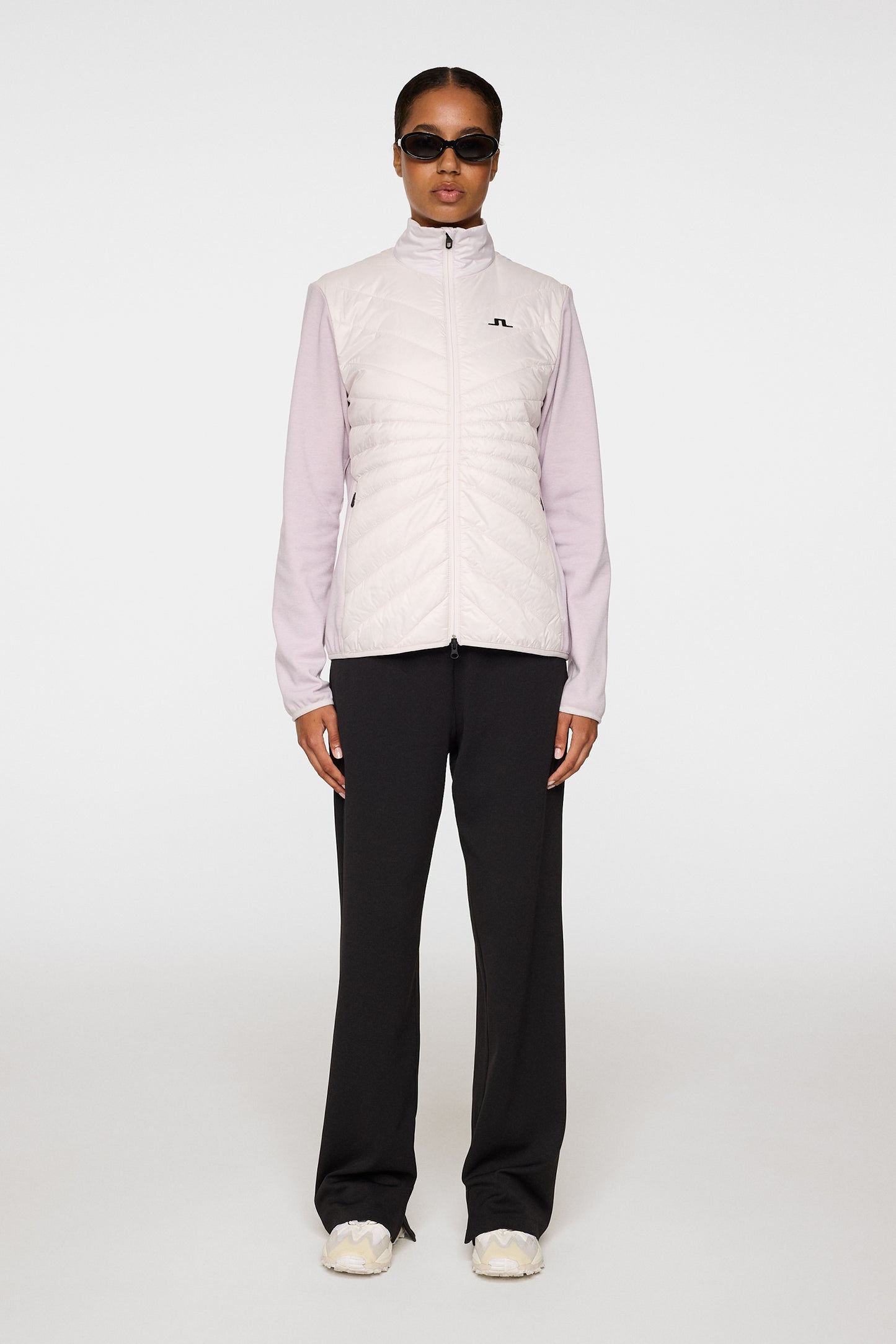Gemma Hybrid Jacket in Grey Lilac by J.Lindeberg