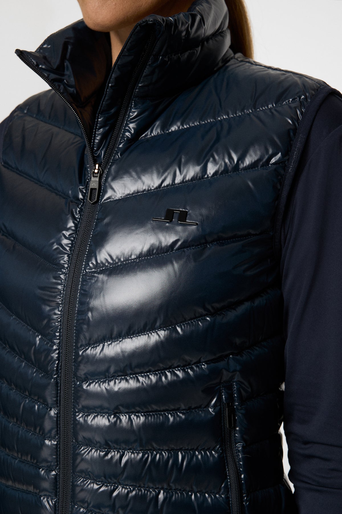 Lara Light Down Vest in JL Navy by J.Lindeberg