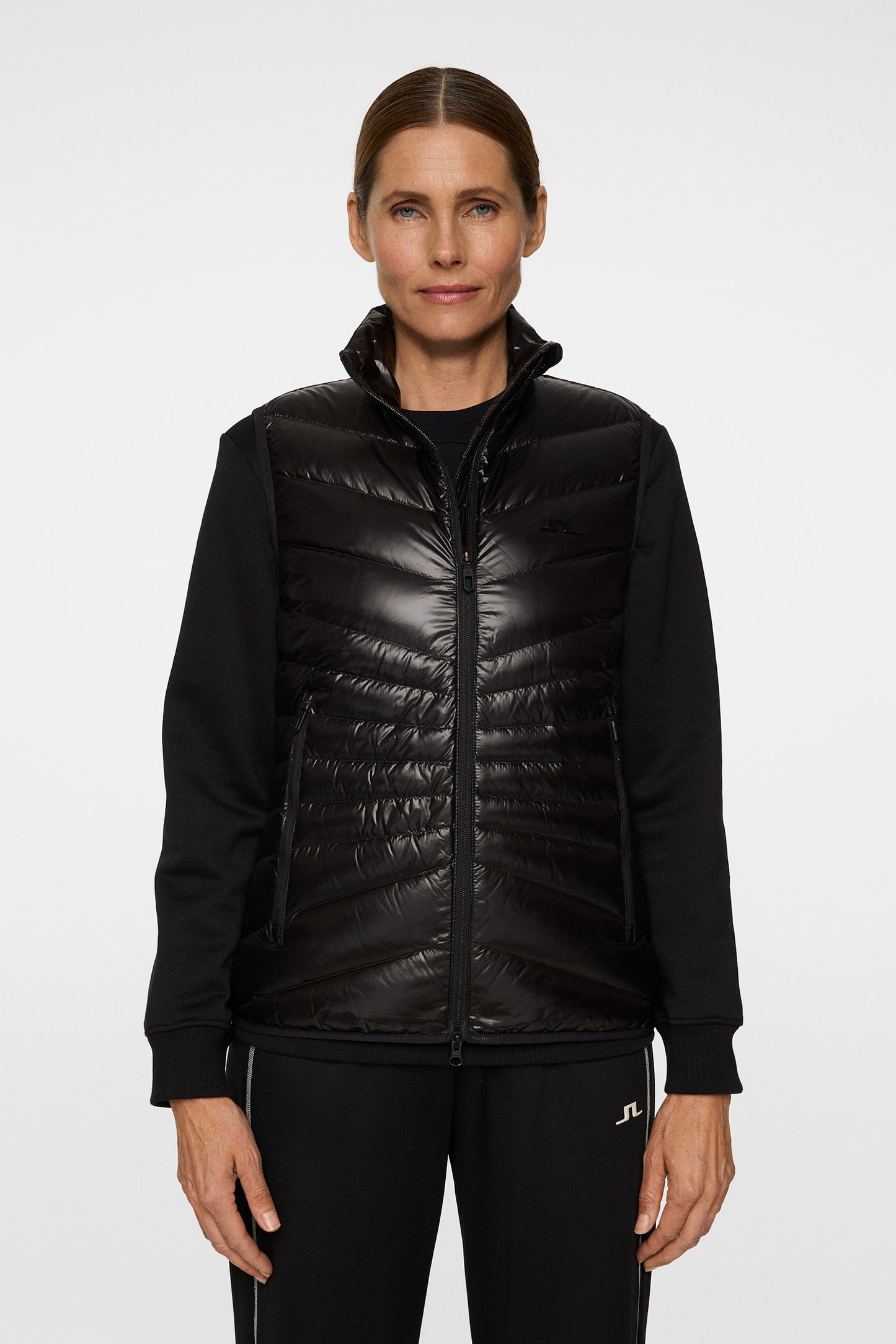 Lara Light Down Vest in Black by J.Lindeberg