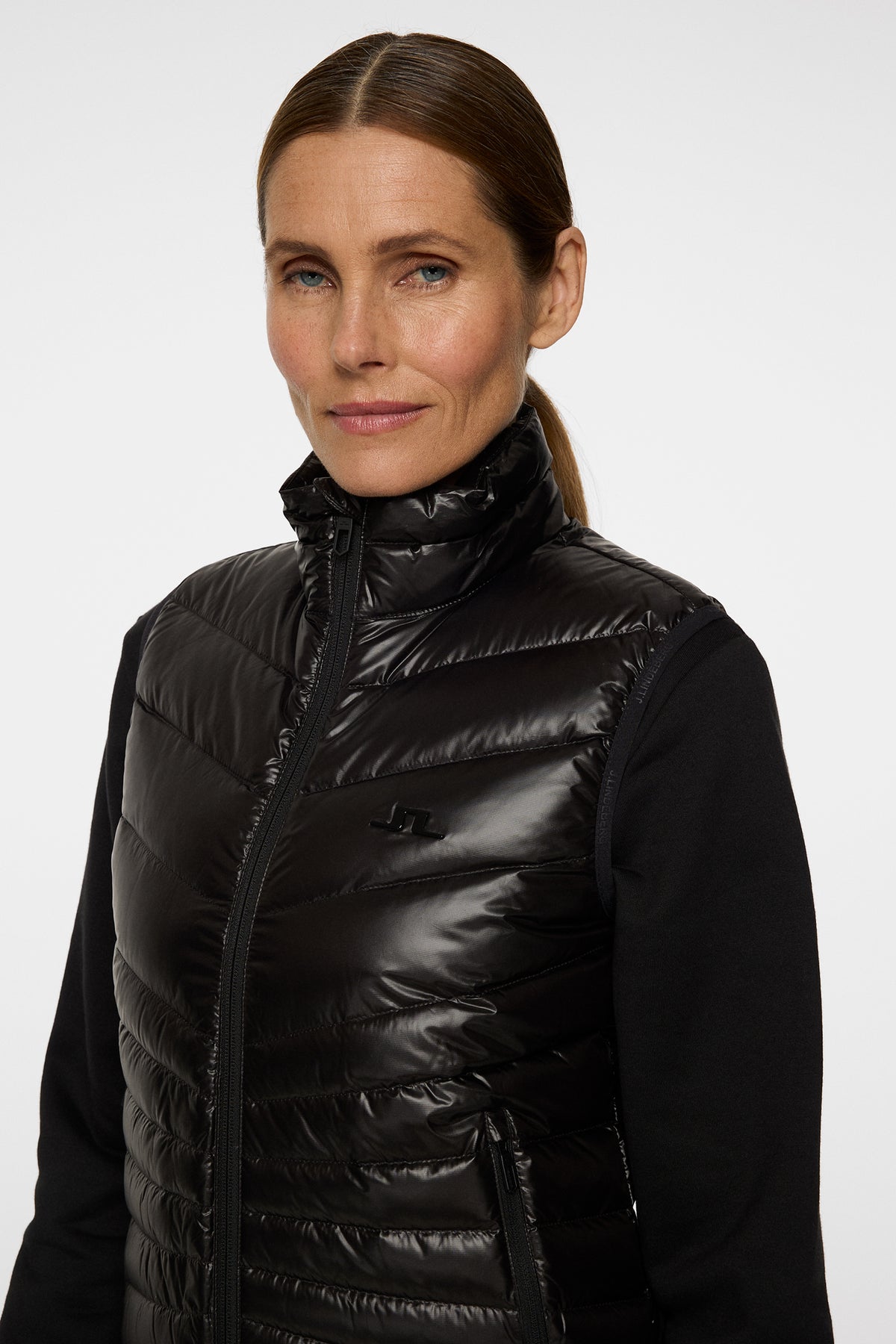 Lara Light Down Vest in Black by J.Lindeberg