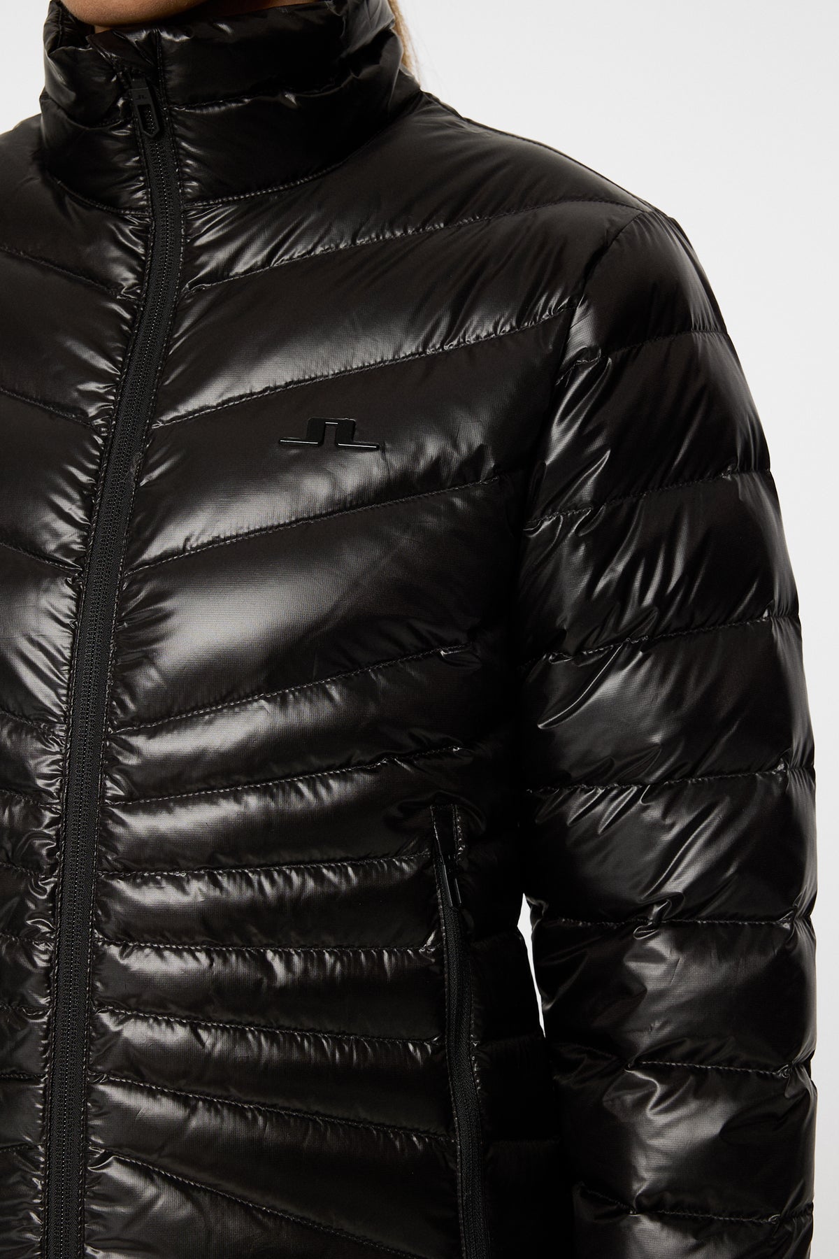 Lara Light Down Jacket in Black by J.Lindeberg