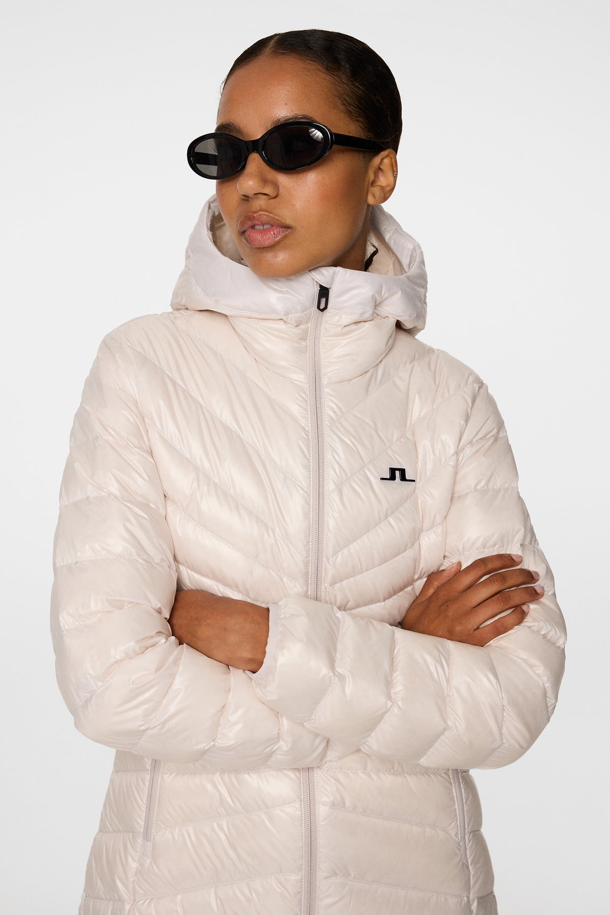 Lara Light Down Parka in Grey Lilac by J.Lindeberg