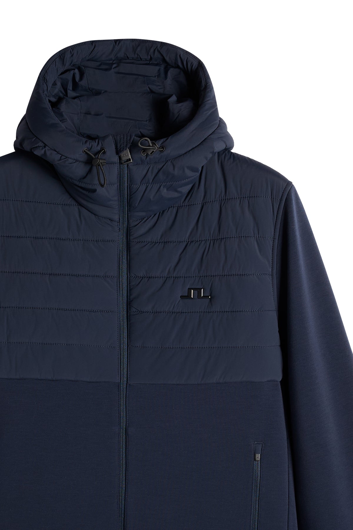 Gage Hybrid Hood Jacket in JL Navy by J.Lindeberg