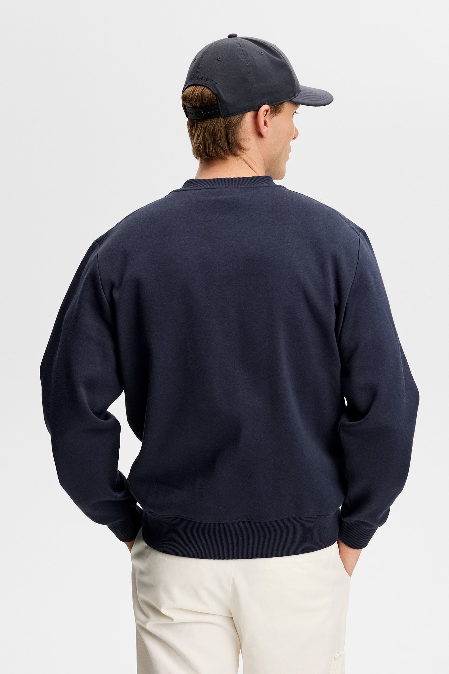 Alpha Crew Neck in JL Navy by J.Lindeberg