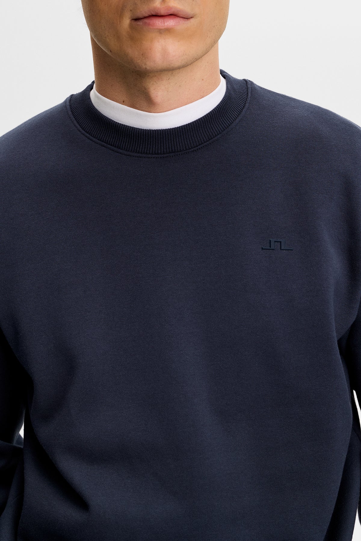 Alpha Crew Neck in JL Navy by J.Lindeberg