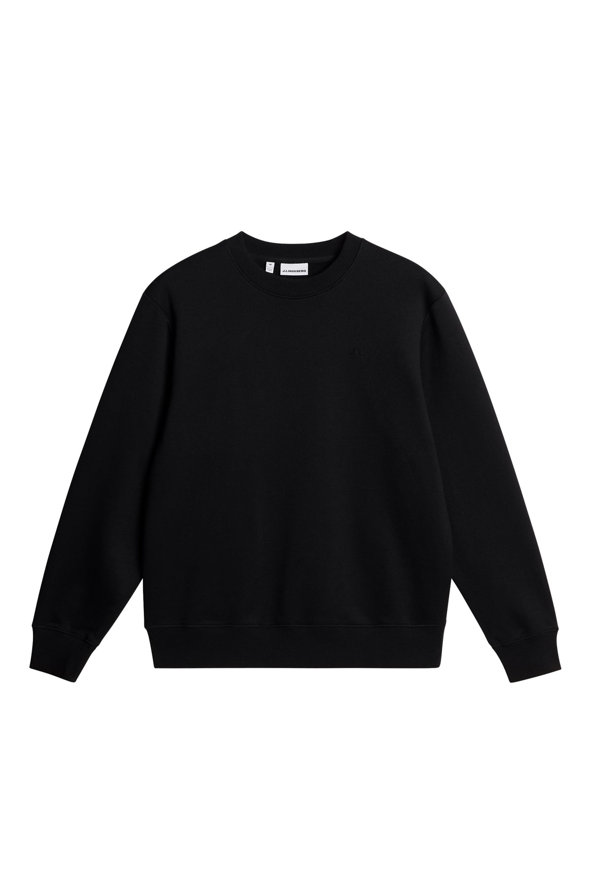 Alpha Crew Neck in Black by J.Lindeberg
