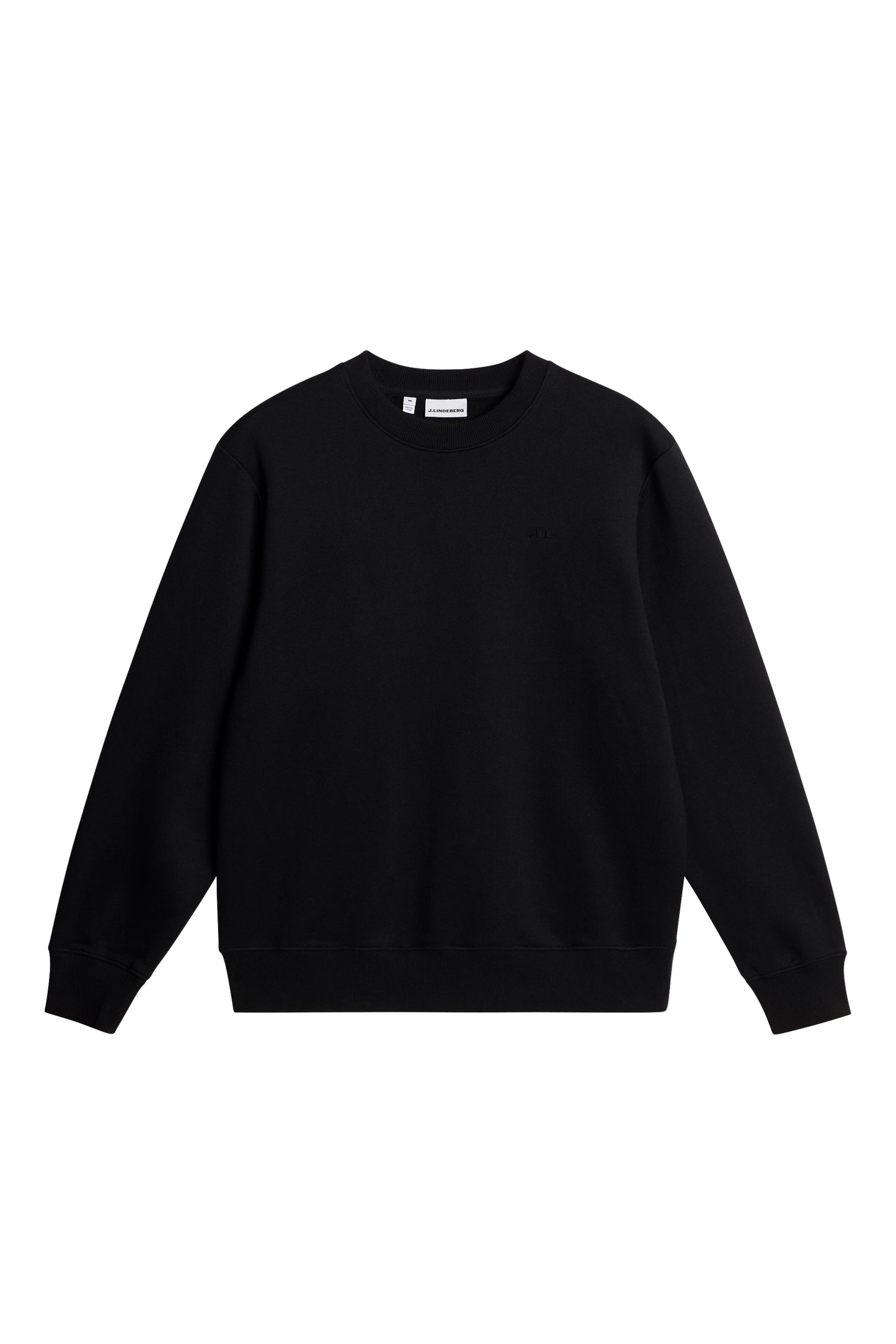 Alpha Crew Neck in Black by J.Lindeberg
