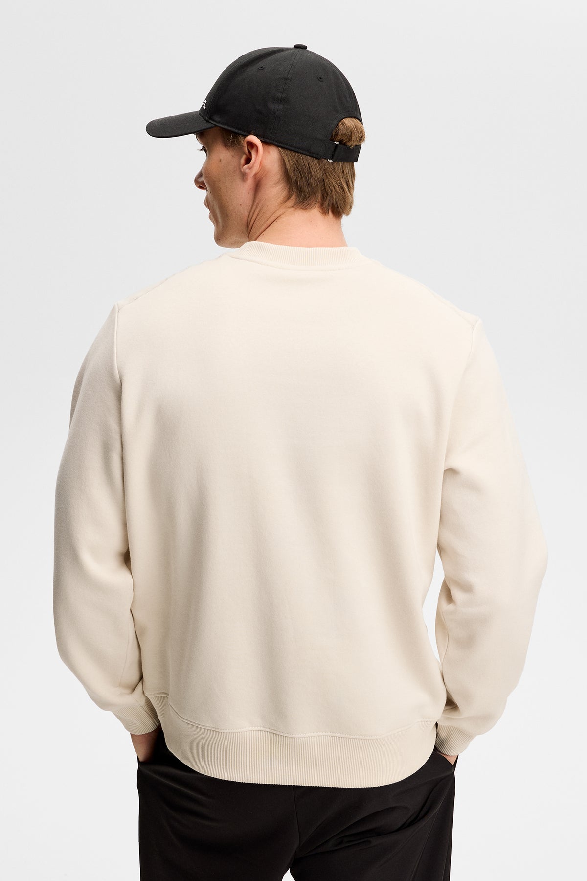 Alpha Crew Neck in Moonbeam by J.Lindeberg