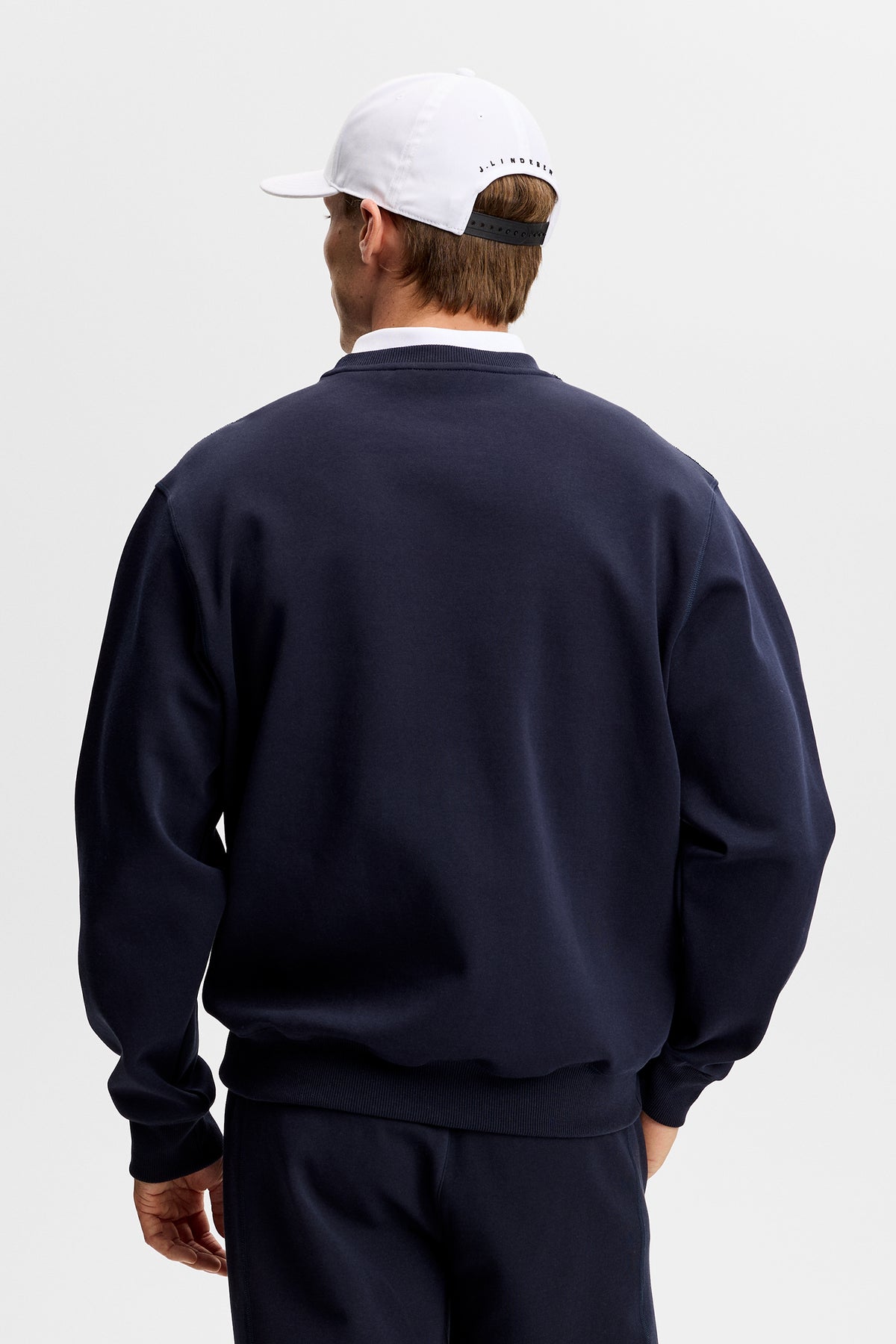 Club Crew Neck in JL Navy by J.Lindeberg