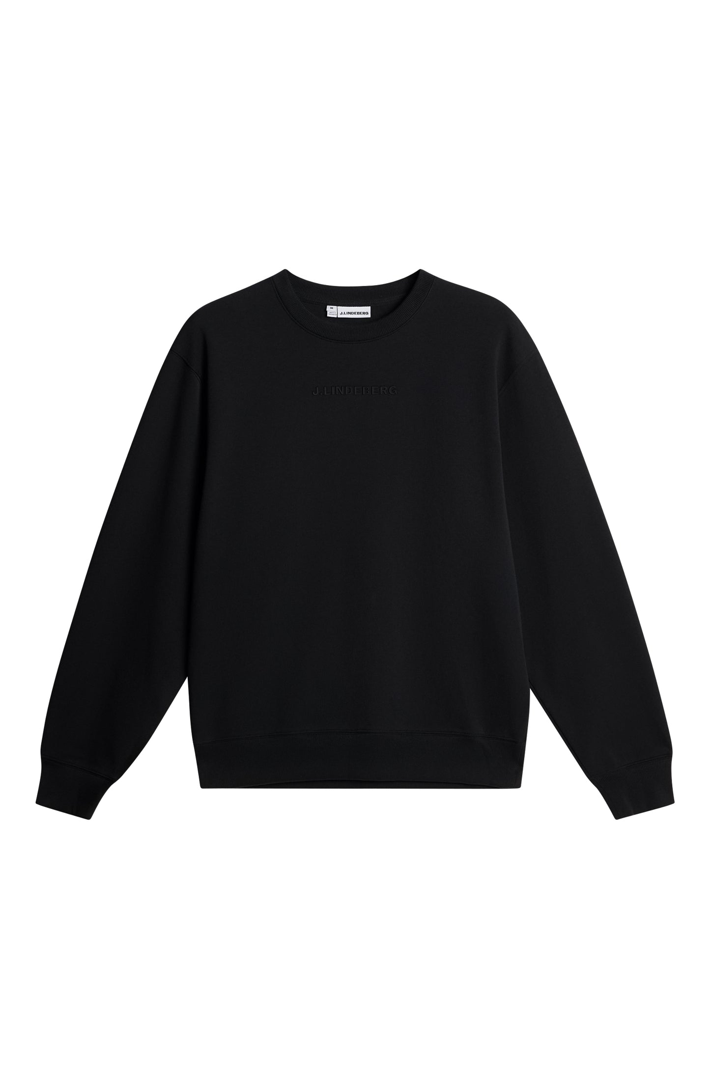 Club Crew Neck in Black by J.Lindeberg