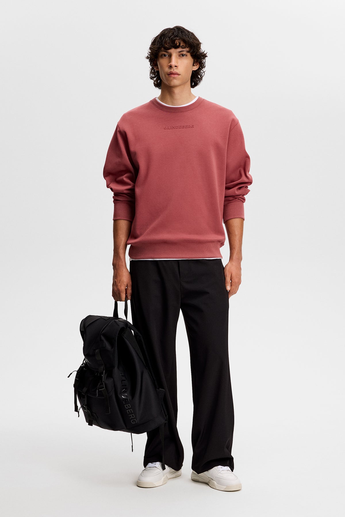 Club Crew Neck in Apple Butter by J.Lindeberg