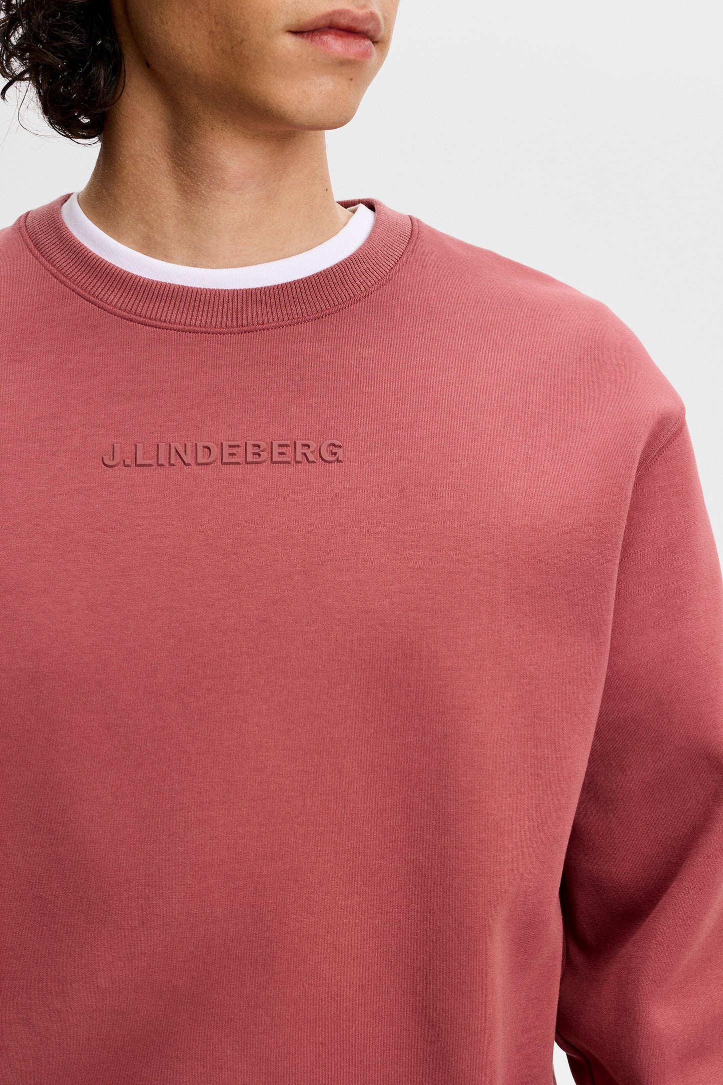 Club Crew Neck in Apple Butter by J.Lindeberg