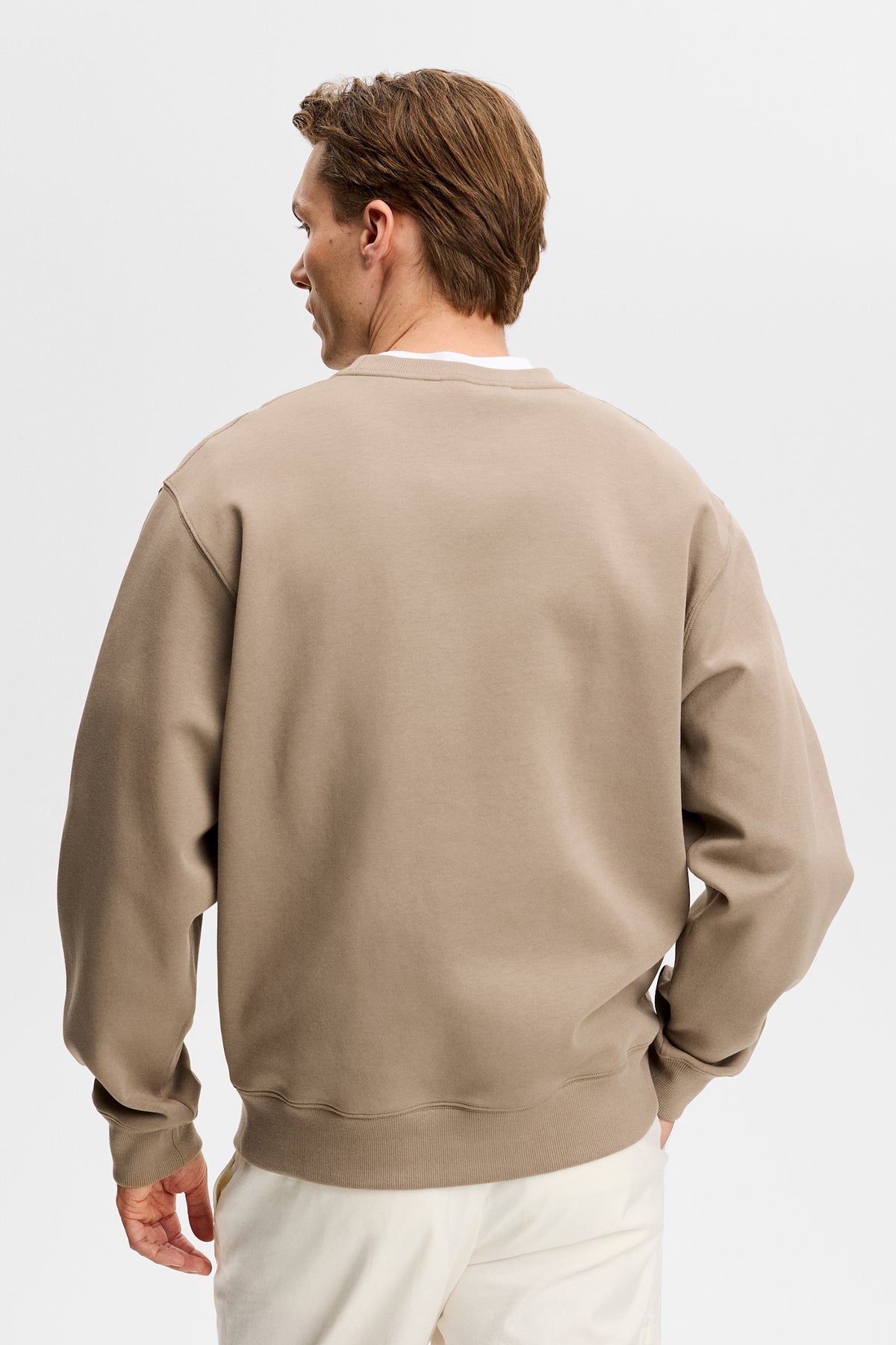 Club Crew Neck in Brindle by J.Lindeberg