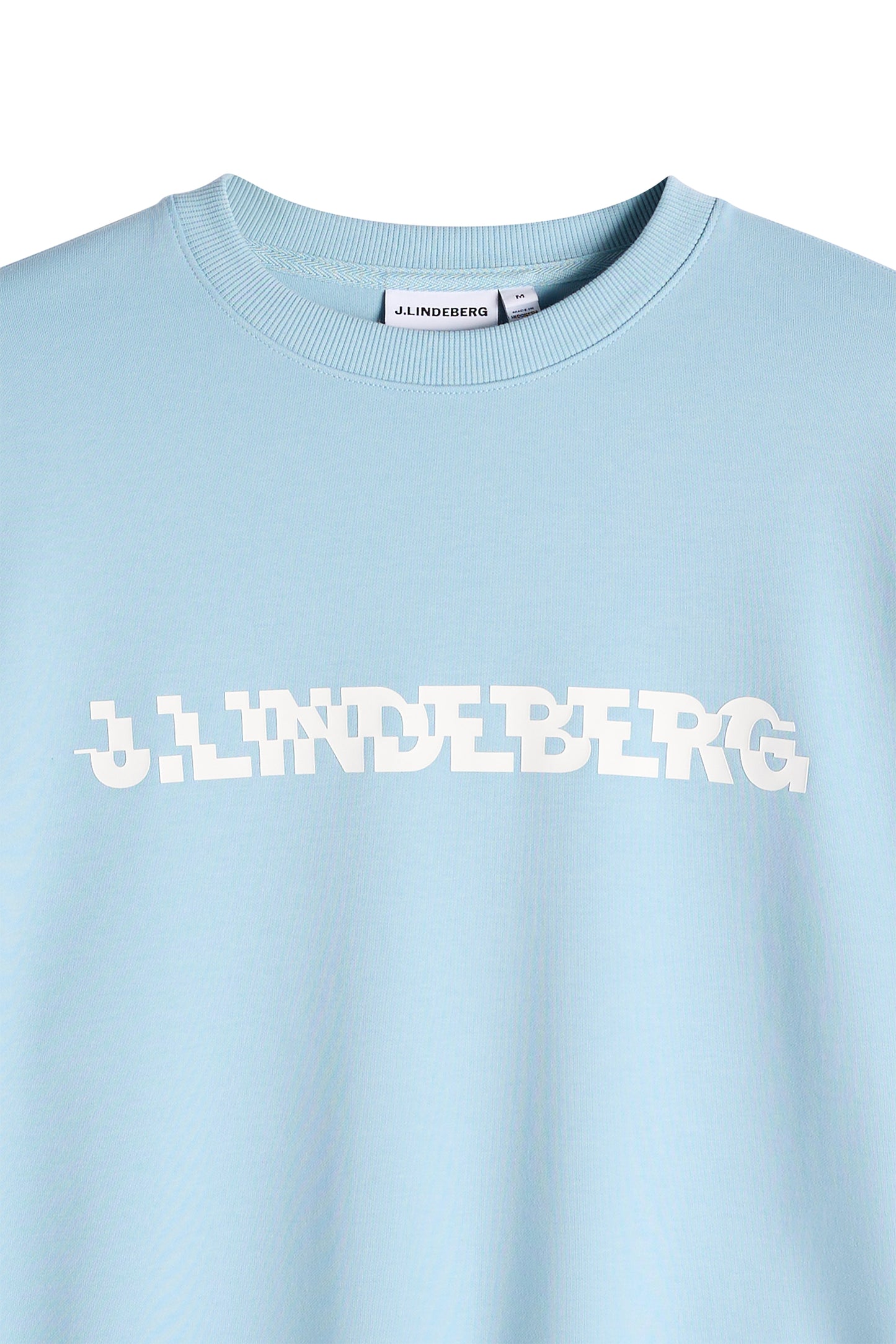 Club Printed  Crew Neck in Forget-Me-Not by J.Lindeberg
