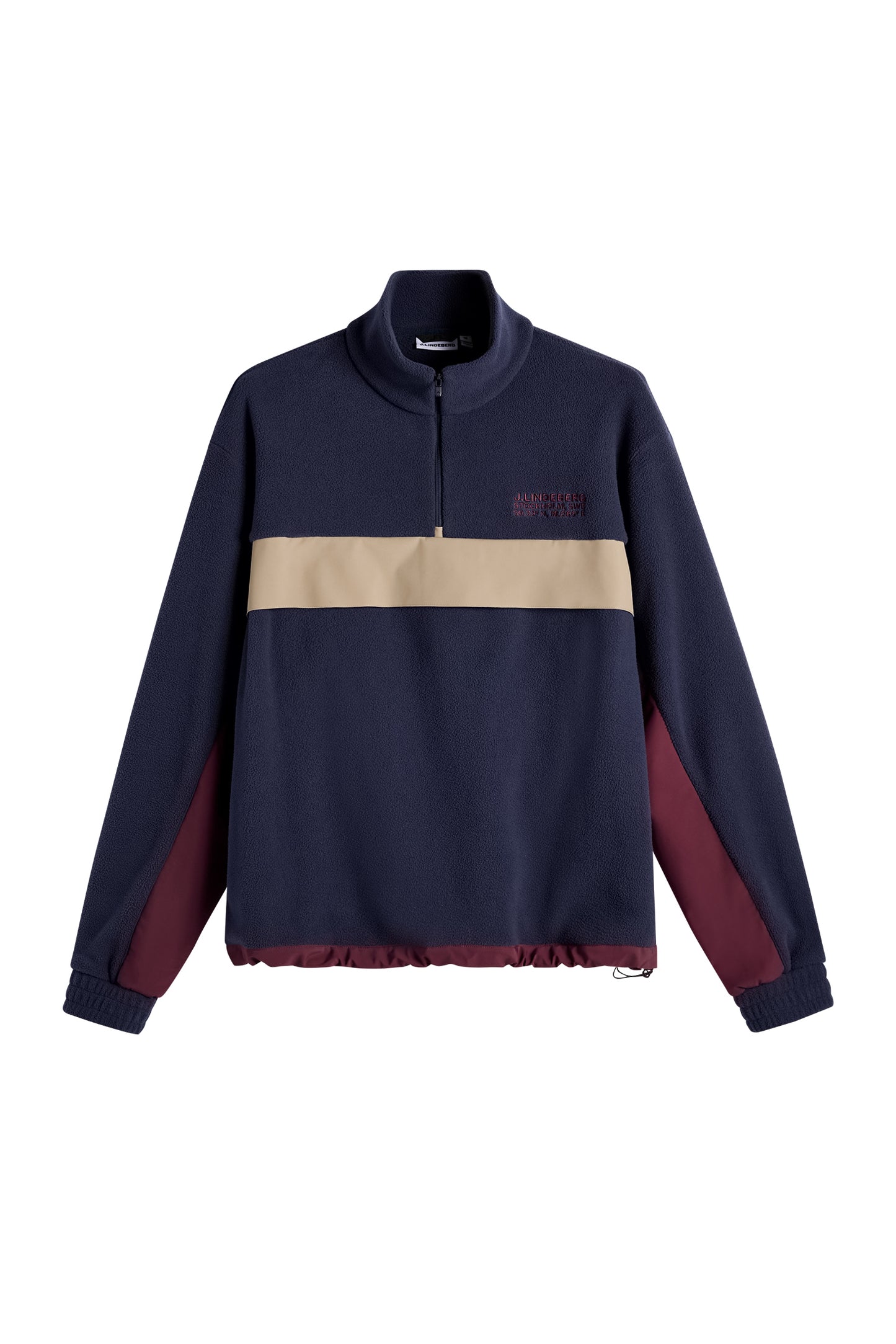 Quinn Hybrid Sweatshirt in JL Navy by J.Lindeberg