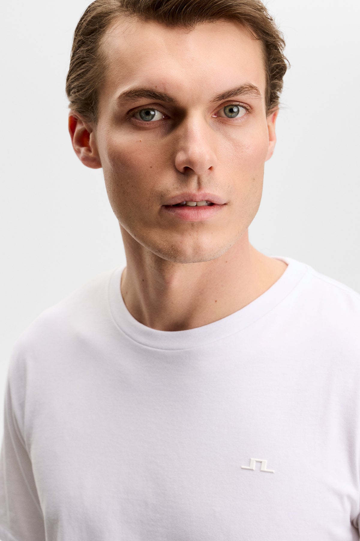 Alpha T-shirt in White by J.Lindeberg