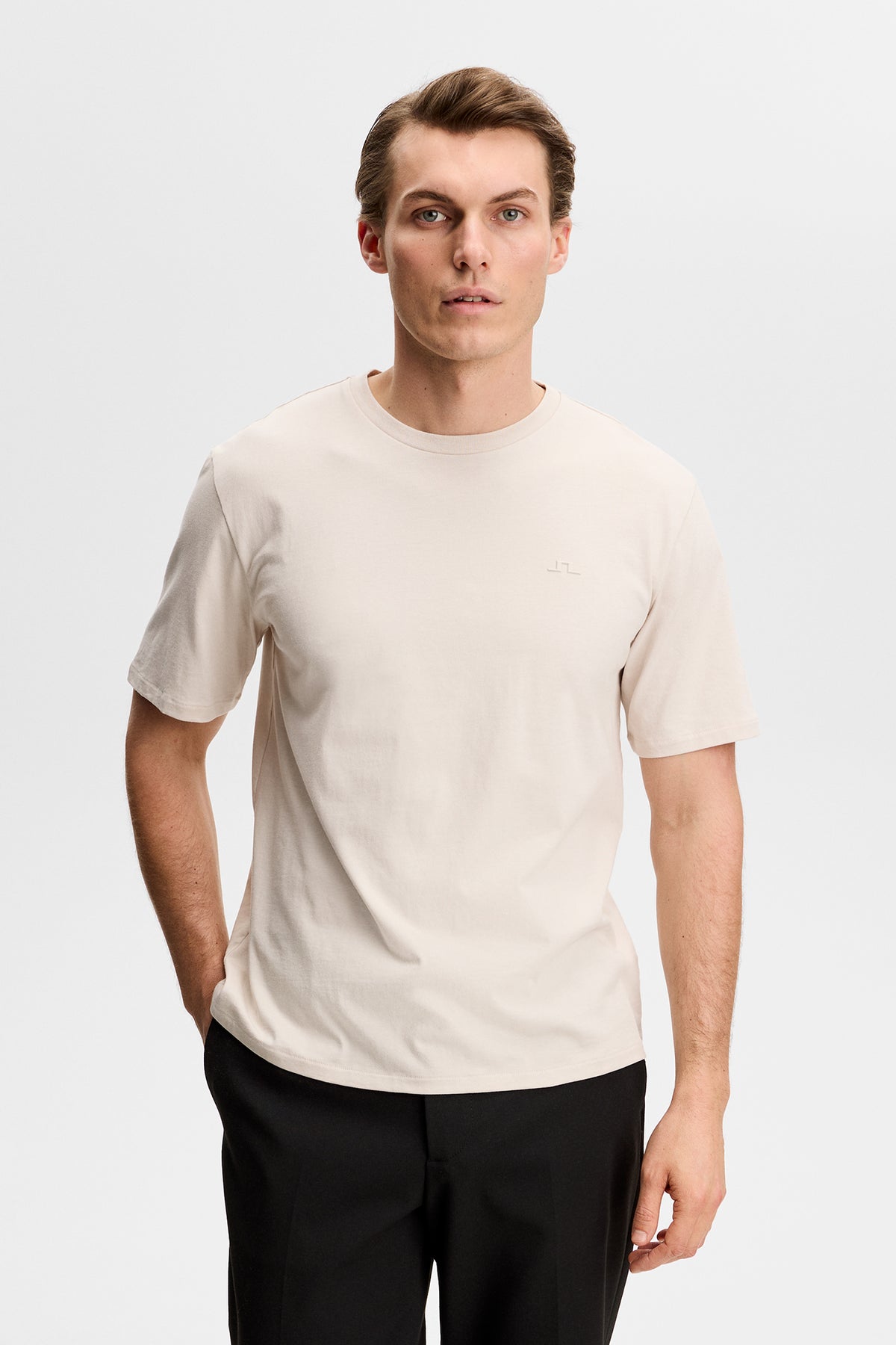 Alpha T-shirt in Moonbeam by J.Lindeberg