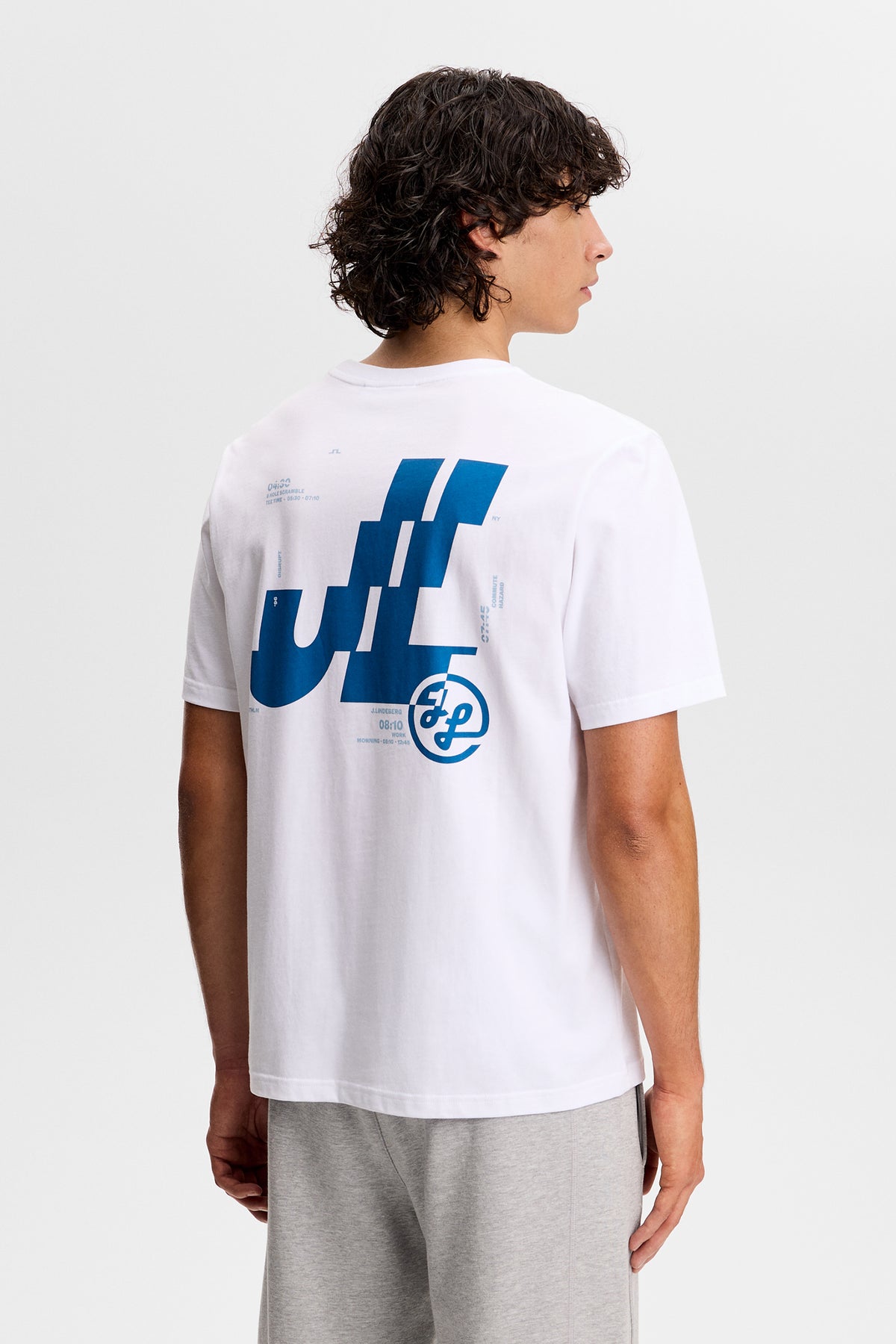 Parcie Seasonal Tee in White by J.Lindeberg