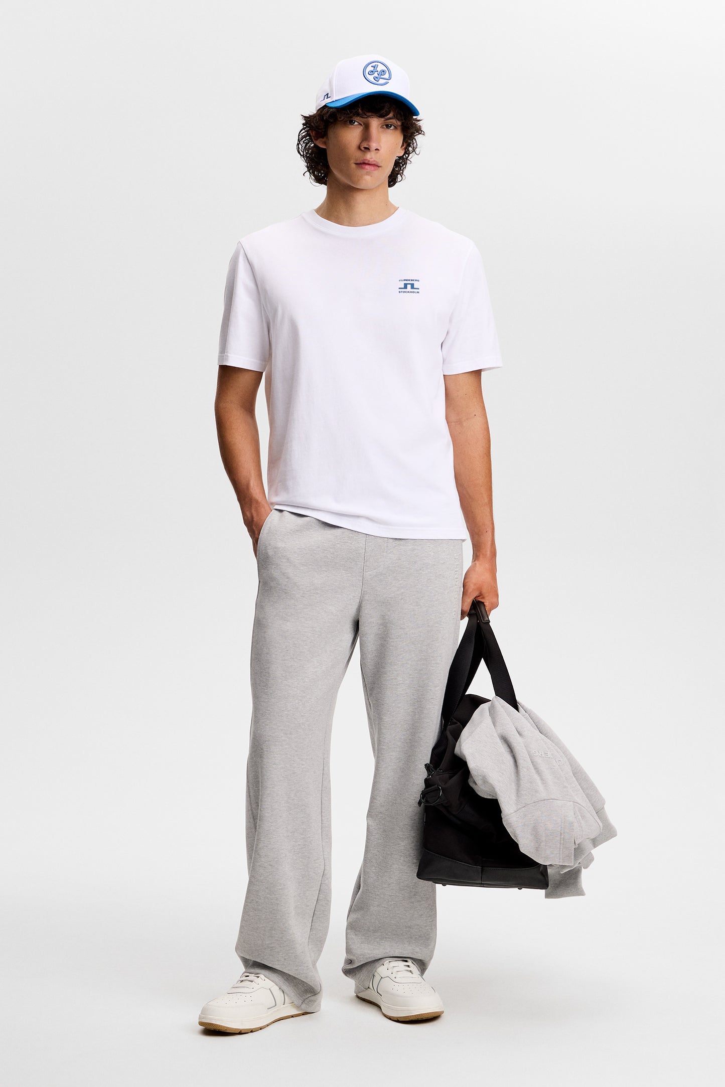 Parcie Seasonal Tee in White by J.Lindeberg