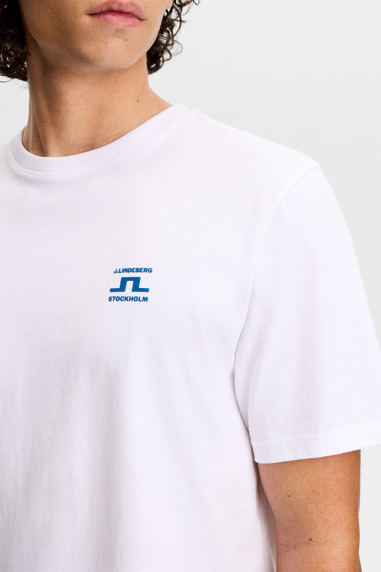 Parcie Seasonal Tee in White by J.Lindeberg