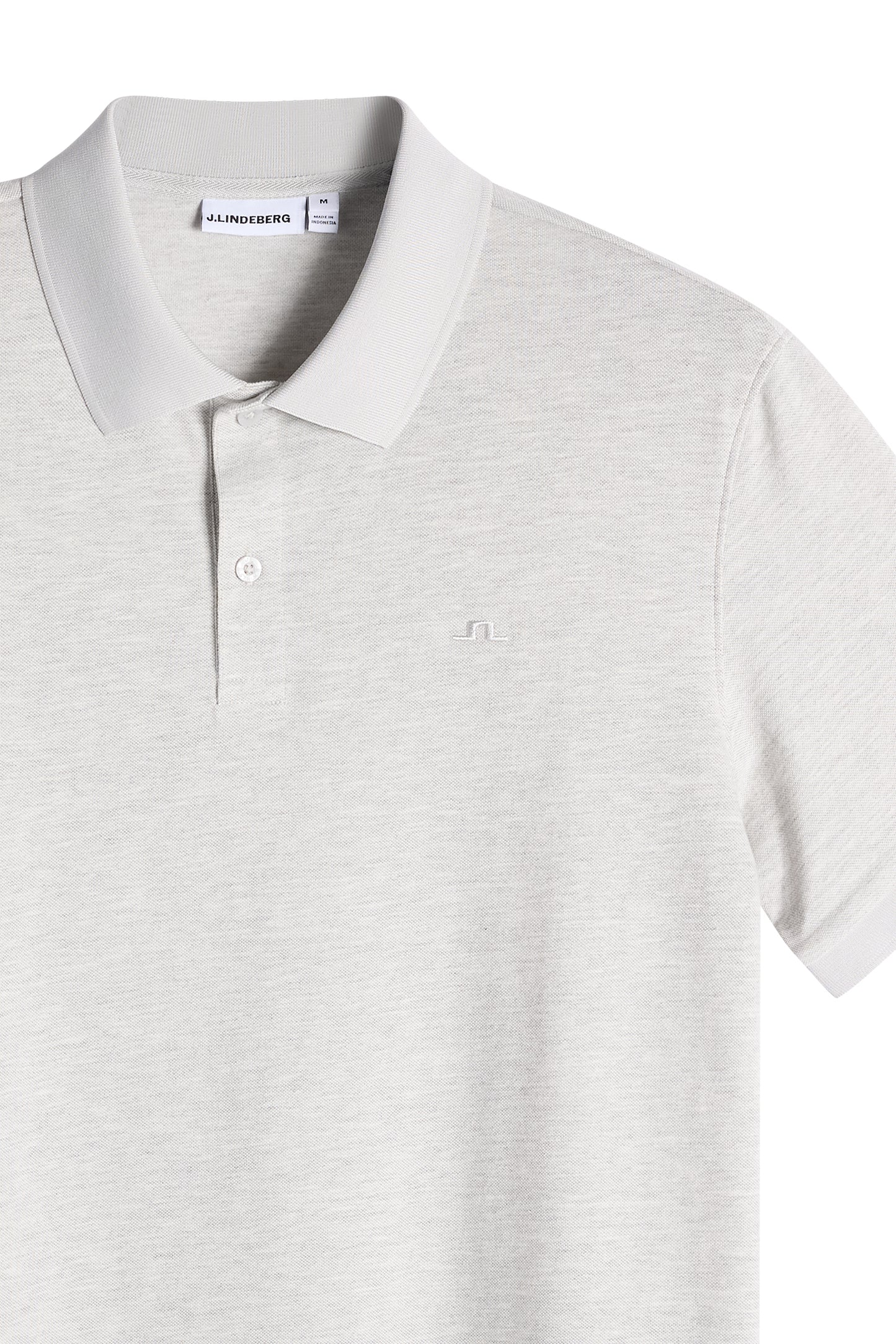 Verse Polo in Light Grey Melange by J.Lindeberg