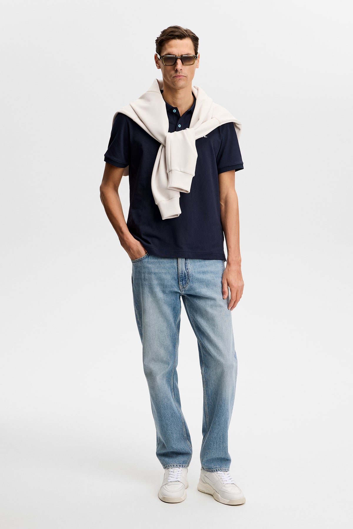 Joey Tipping Polo in JL Navy by J.Lindeberg