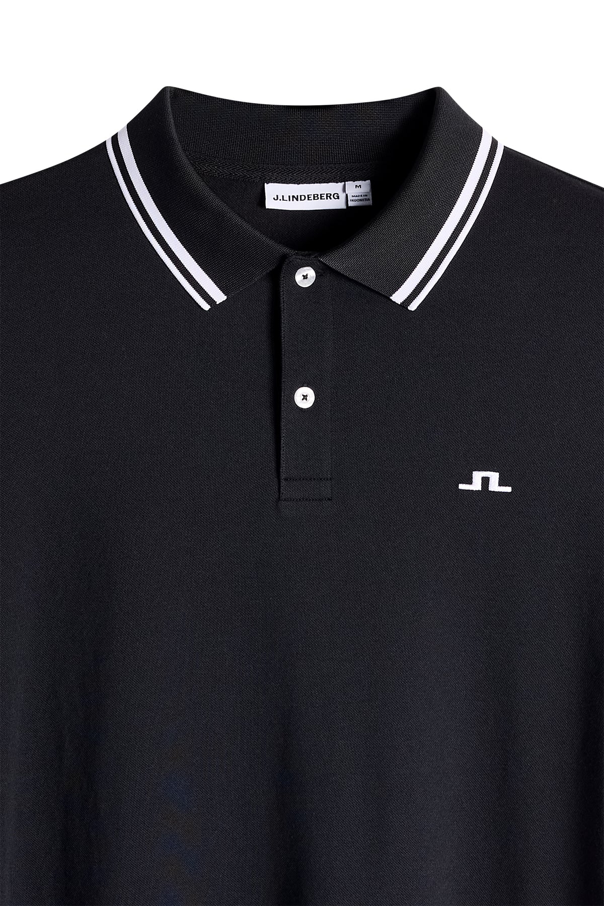 Joey Tipping Polo in Black by J.Lindeberg