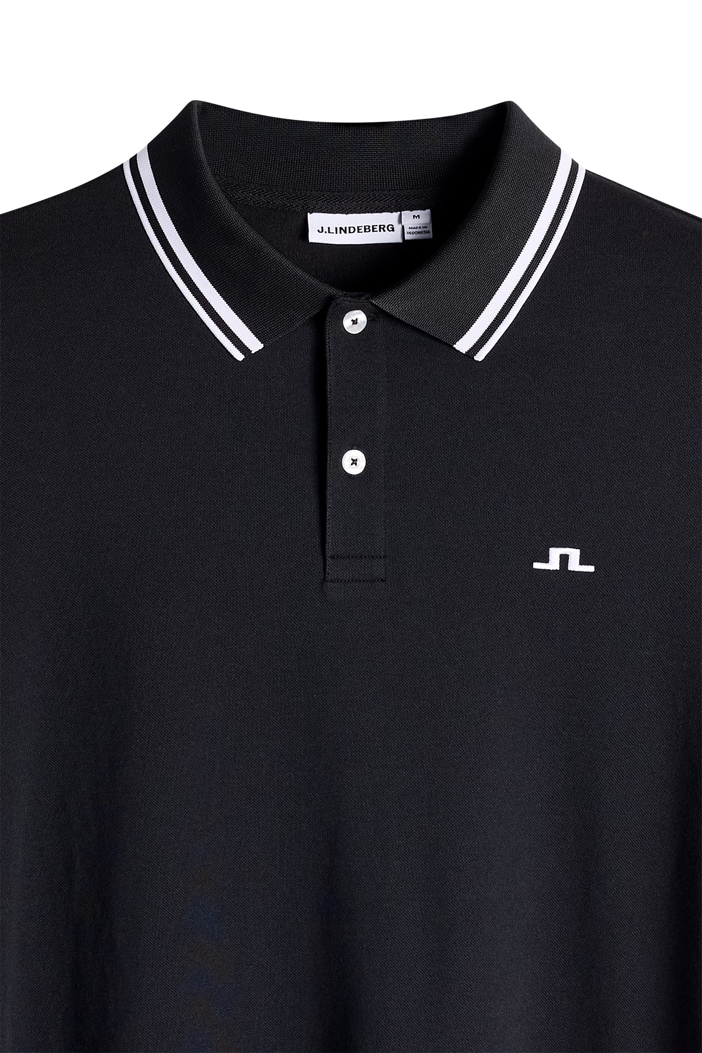 Joey Tipping Polo in Black by J.Lindeberg